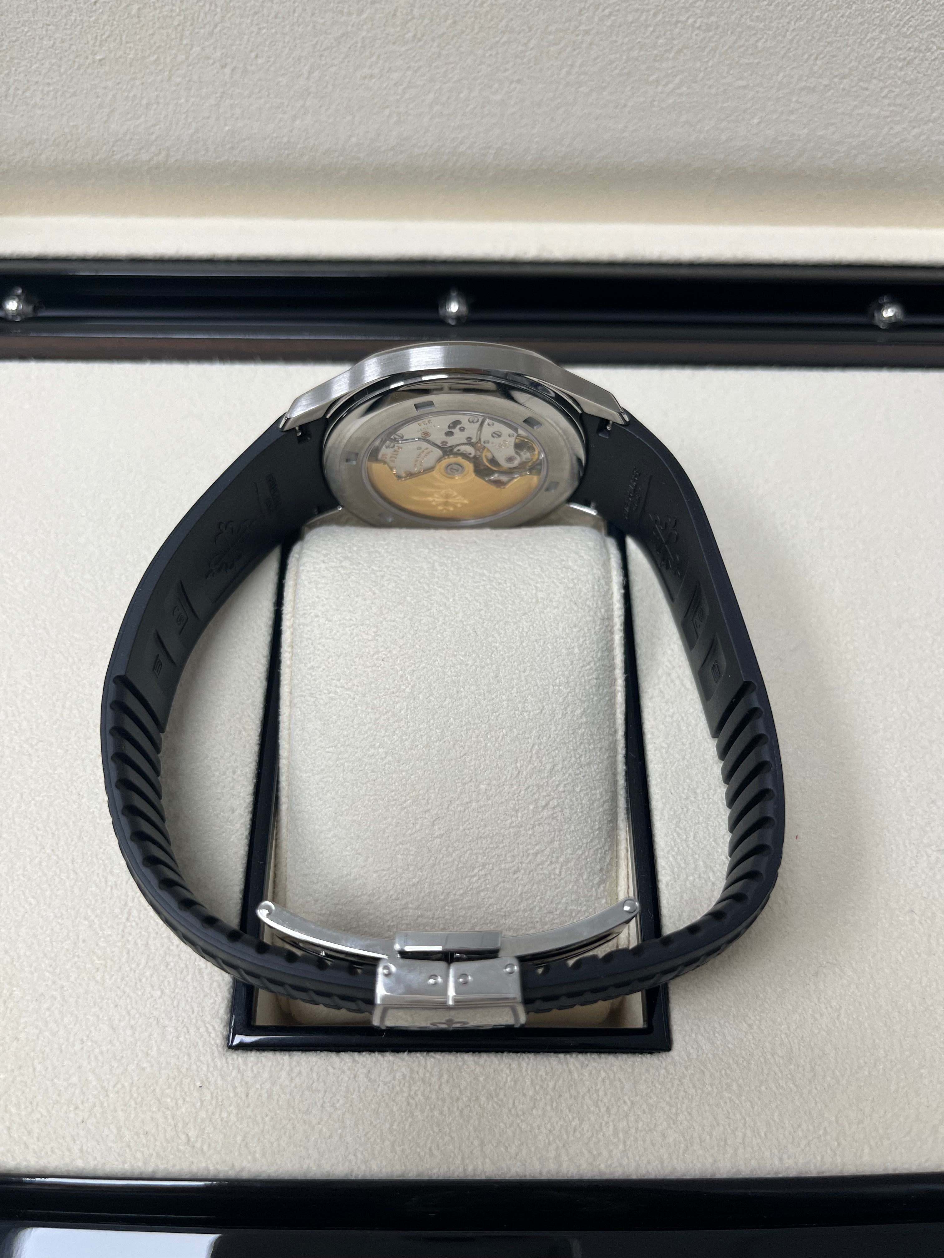 Patek Philippe Aquanaut Stainless Steel Watch with Black Embossed Dial - Ref#5167A-001 - Luxury Sports Watch for Men, Perfect for Business, Formal Events & Everyday Wear