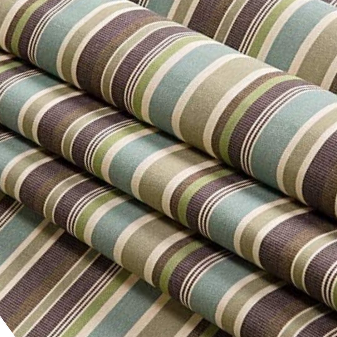 Sunbrella Stripes 3 Foam Chaise Lounge Chair Cushion - Waterproof Outdoor Patio Furniture Cushion for Poolside, Deck, and Garden Relaxation