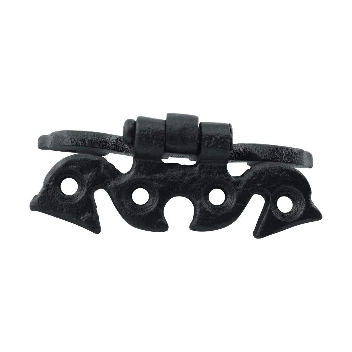 Black Cabinet Hinges 2-3/4 Inch - Rust Resistant Wrought Iron Butterfly Flush Mount Hinges for Kitchen Cabinets (Pack of 6) - Perfect for Cabinet Door Installation and Renovation Projects