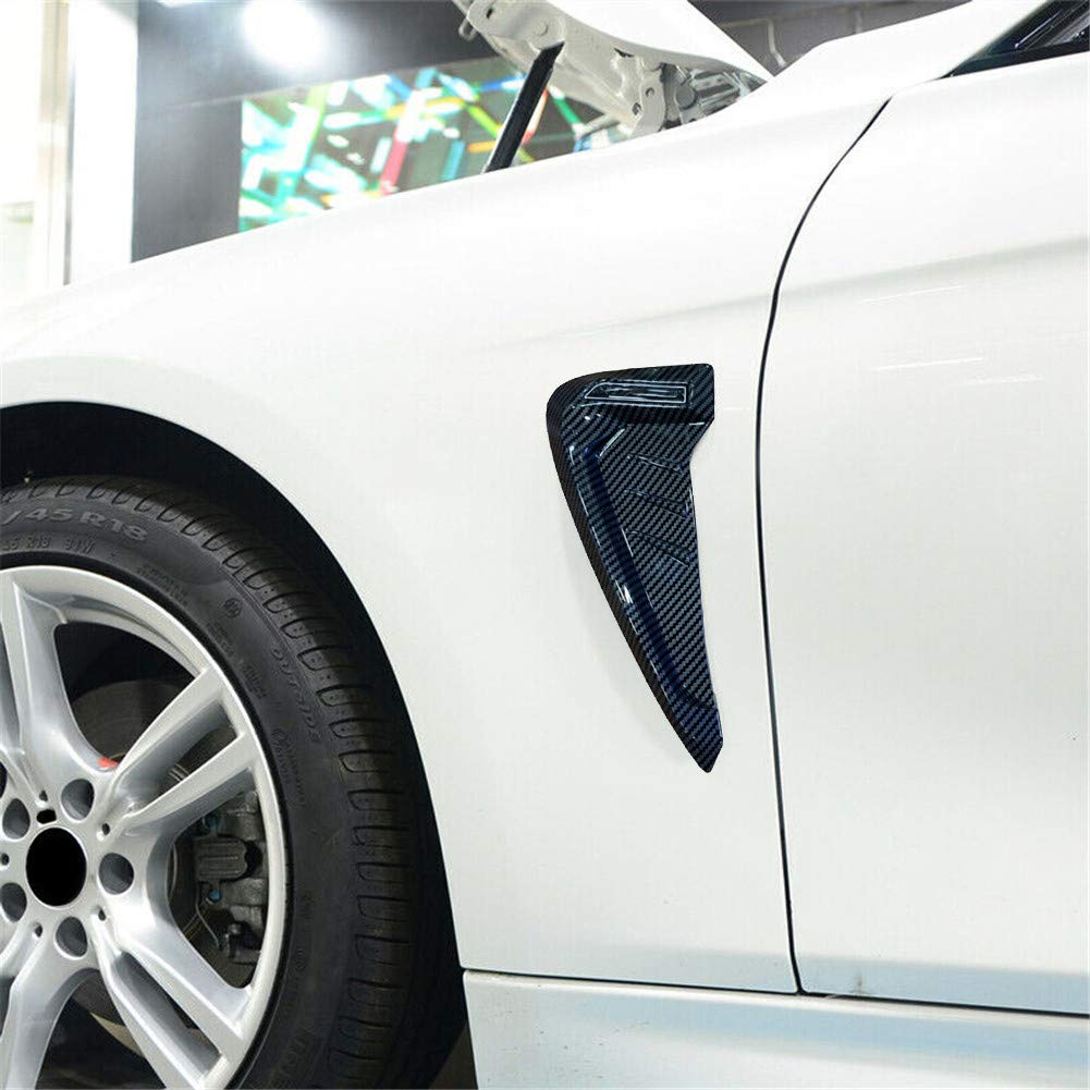 **Universal Car Side Air Flow Fender Stickers - Carbon Fiber & Plastic Auto Styling Decals for Vehicle Exterior Customization | Perfect for Sedans, SUVs, and Sports Cars**