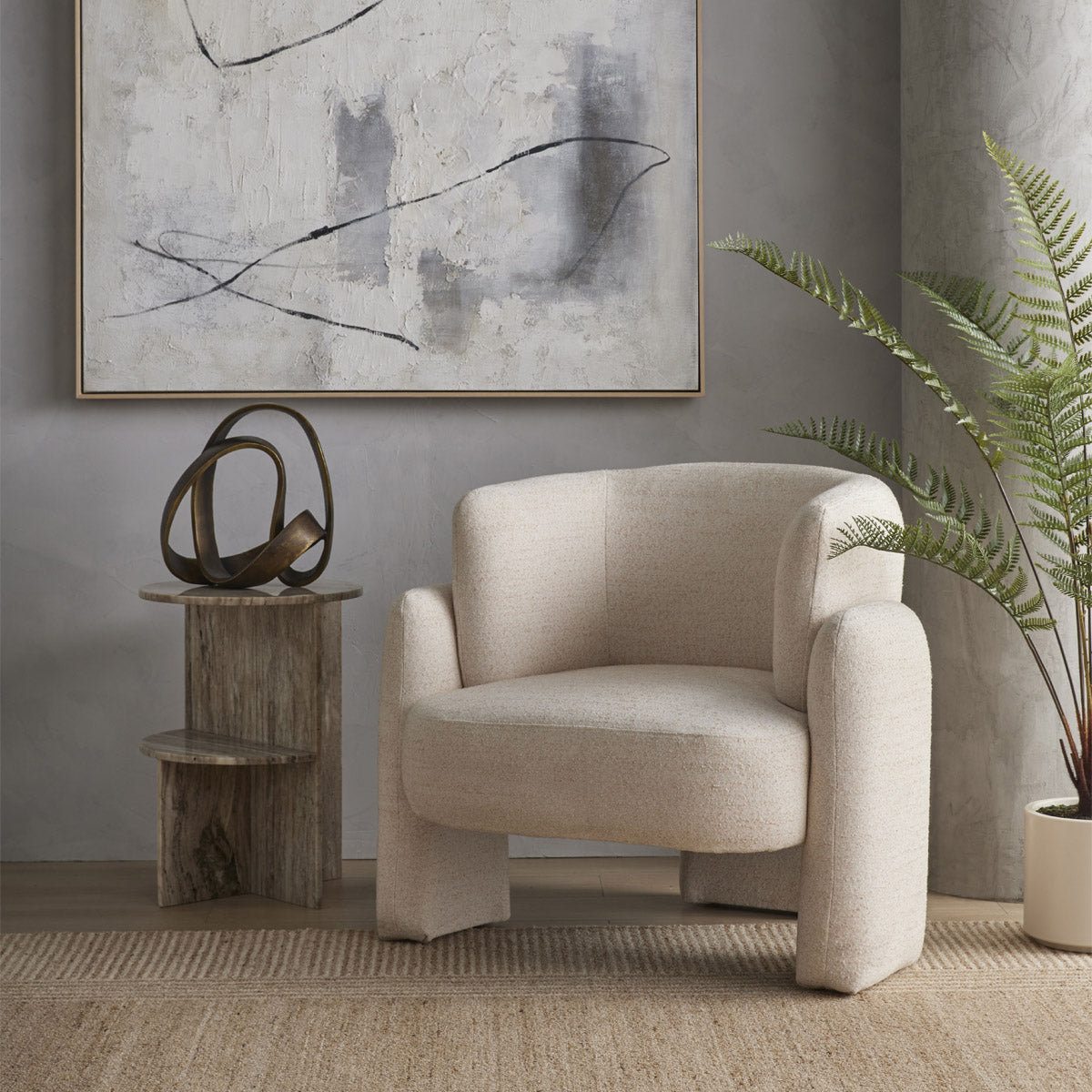 Binx Side Table by Life Interiors - Modern End Table with Storage Shelf for Living Room, Bedroom & Office - Perfect Nightstand or Accent Table for Small Spaces