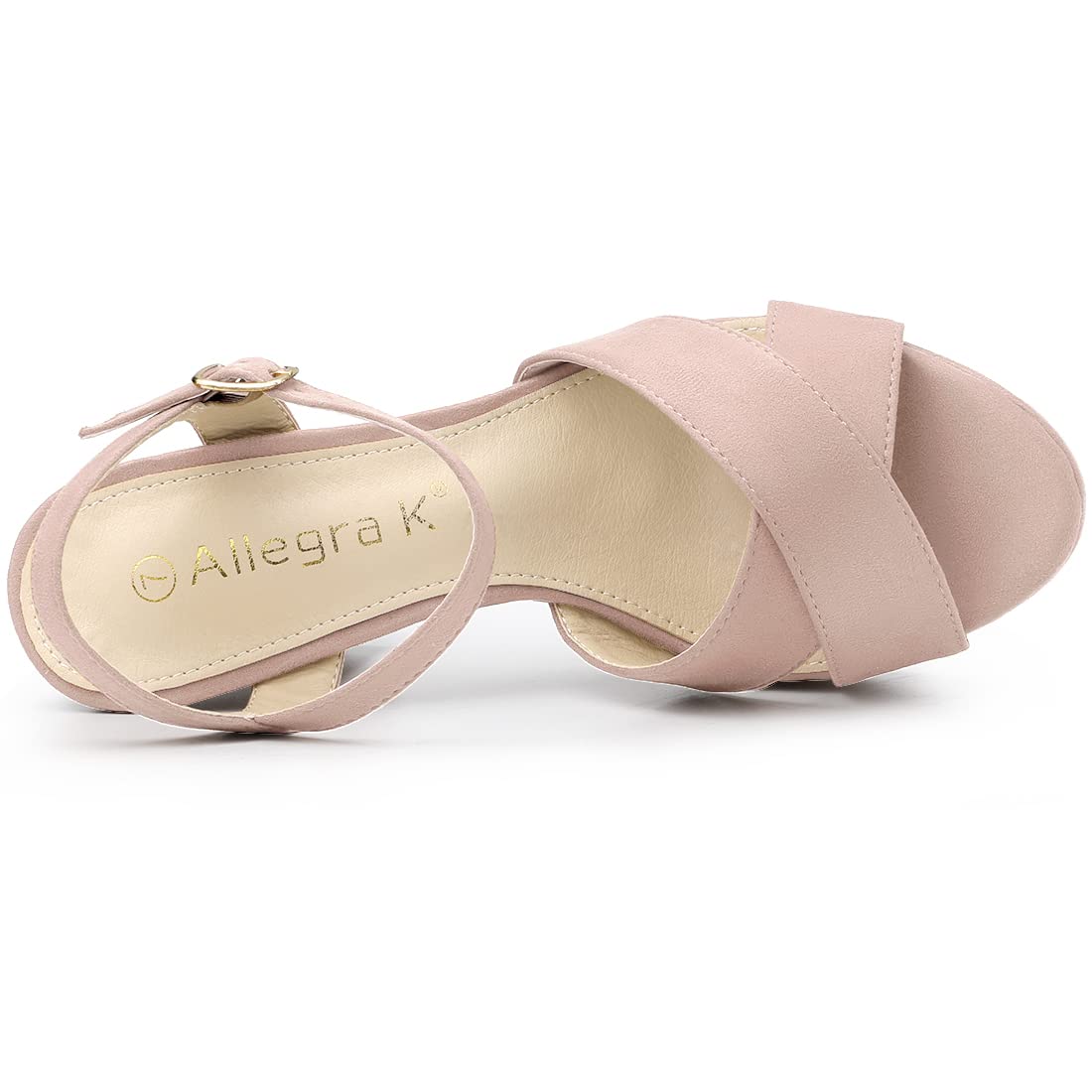 Allegra K Women's Chunky Heel Slingback Sandals - Comfortable Platform Heels for Summer, Weddings & Parties | Fashionable Dressy Open-Toe Shoes for Women