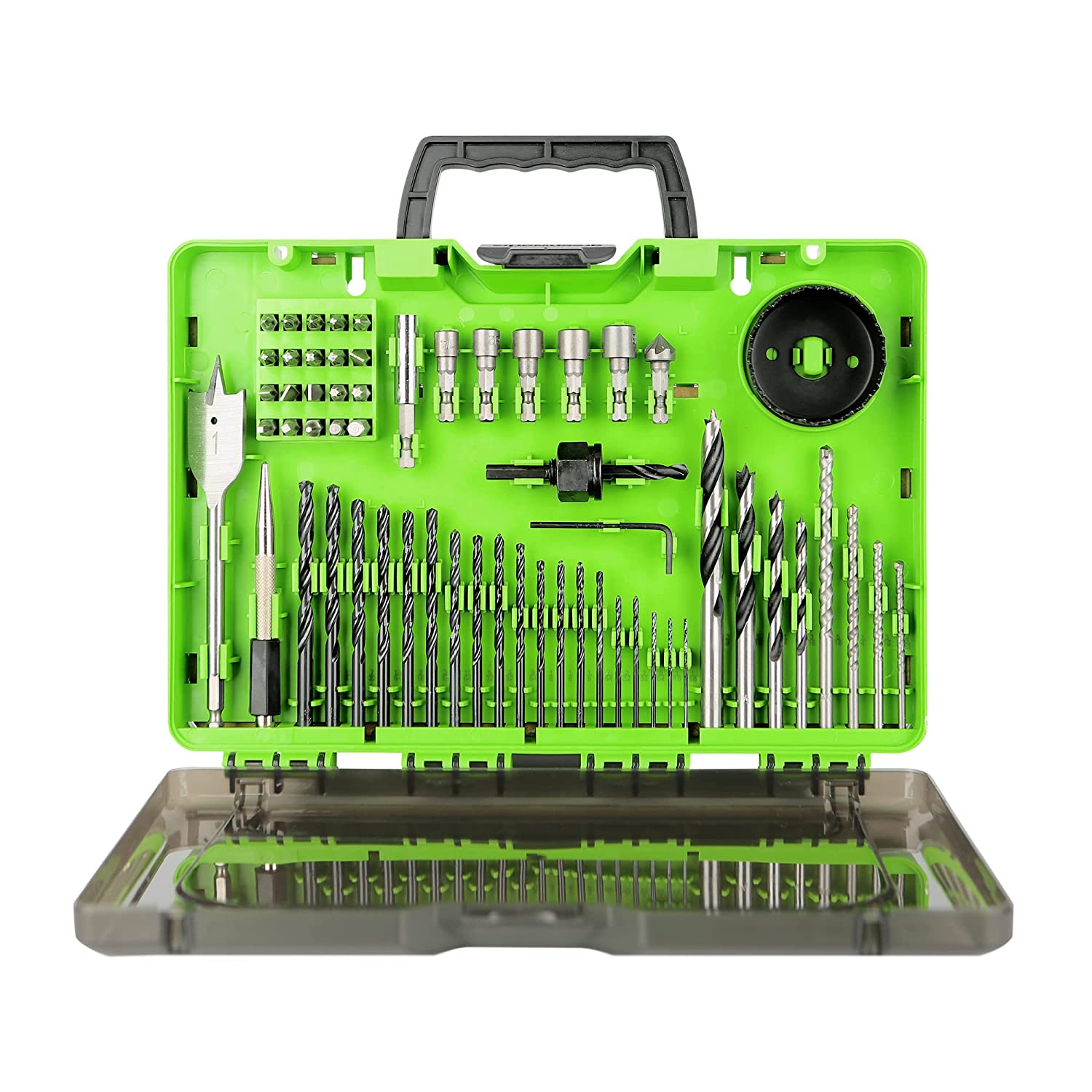 60-Piece Multi-Material Drill and Drive Bit Set - Perfect for DIY, Woodworking, Metalworking & Home Improvement Projects