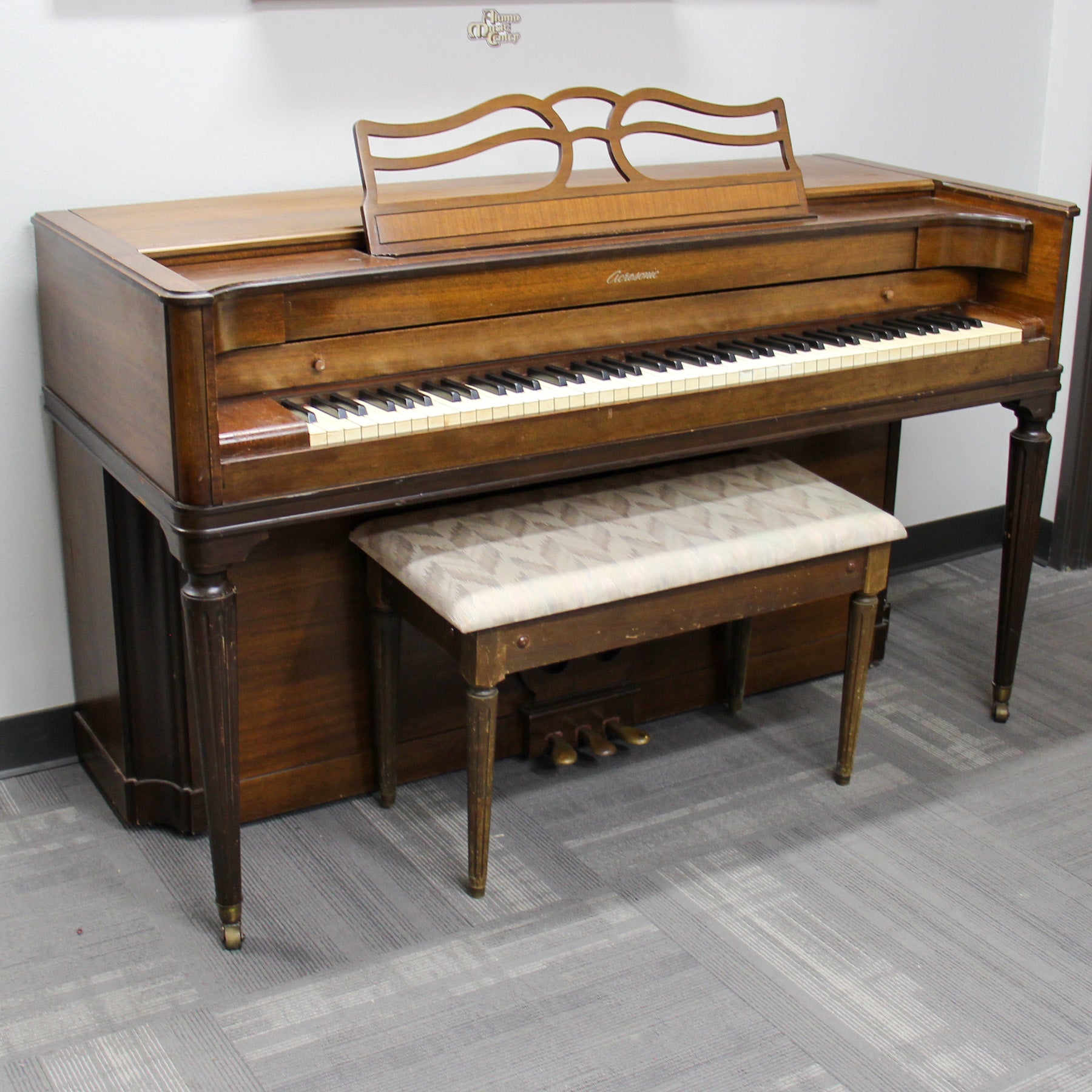 Acrosonic by Baldwin Spinet/Console Piano - Cherry Wood Finish | Perfect for Home, Studio & Music Lessons | Vintage Upright Piano
