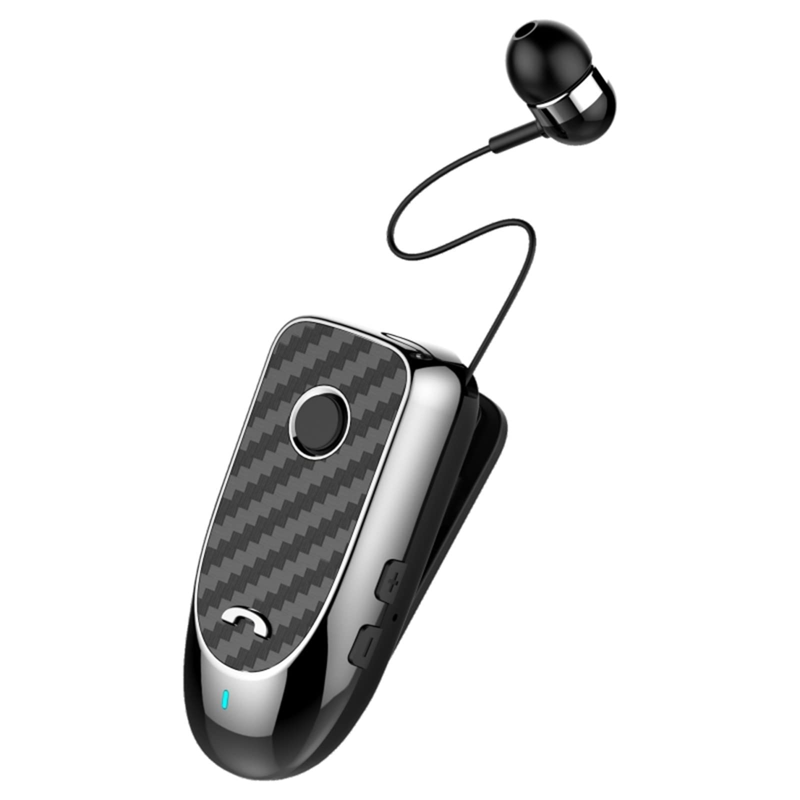 Wireless Lavalier Mini Bluetooth 5.0 Headset - Single Ear Business Headphone with Extended Cable for Office, Meetings & Hands-Free Calling - Perfect for Professionals, Drivers & Remote Workers