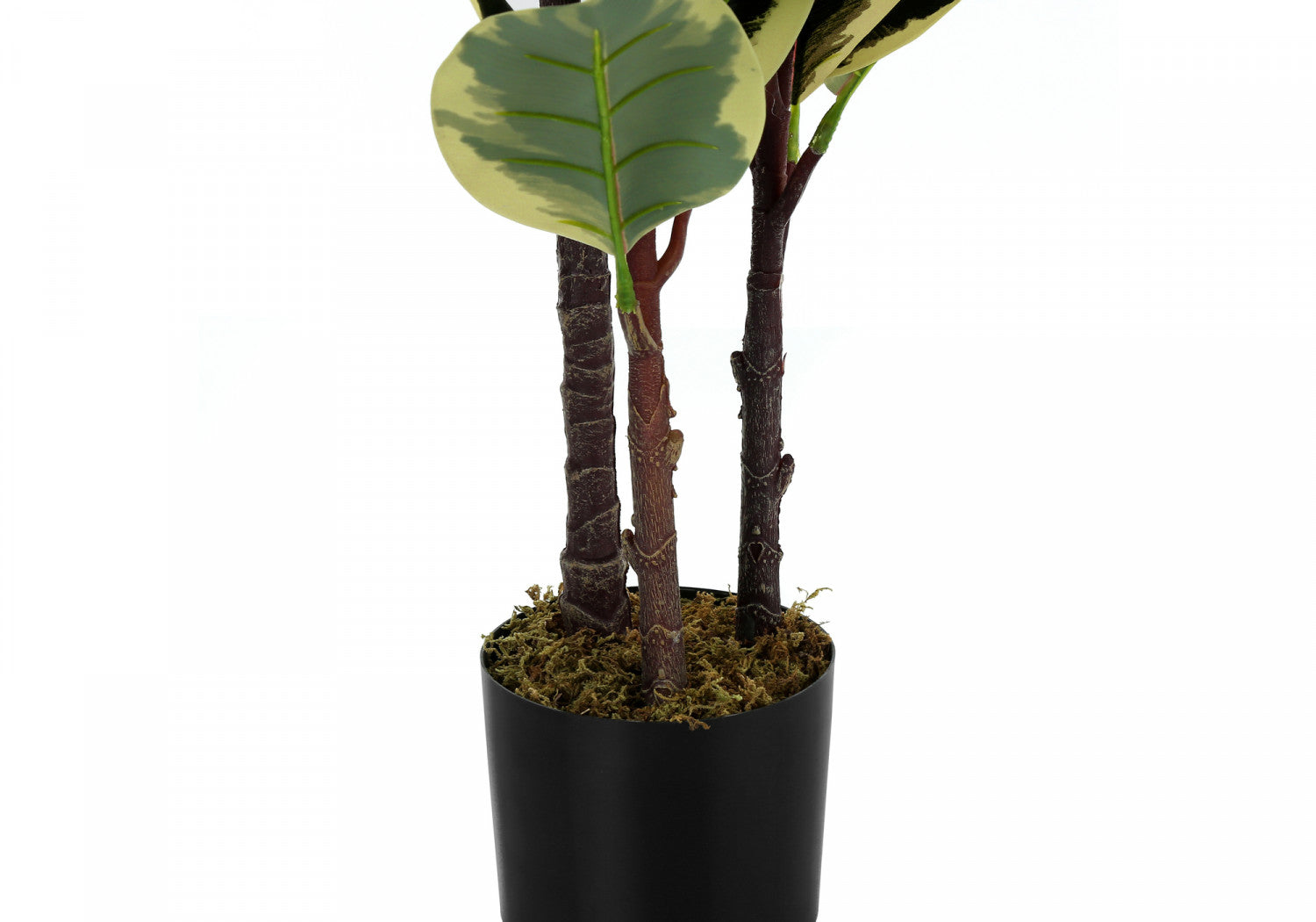 47 Inch Artificial Oak Tree with 5 Black Pots - Realistic Green Faux Plant for Home Decor, Office, Living Room & Indoor Spaces