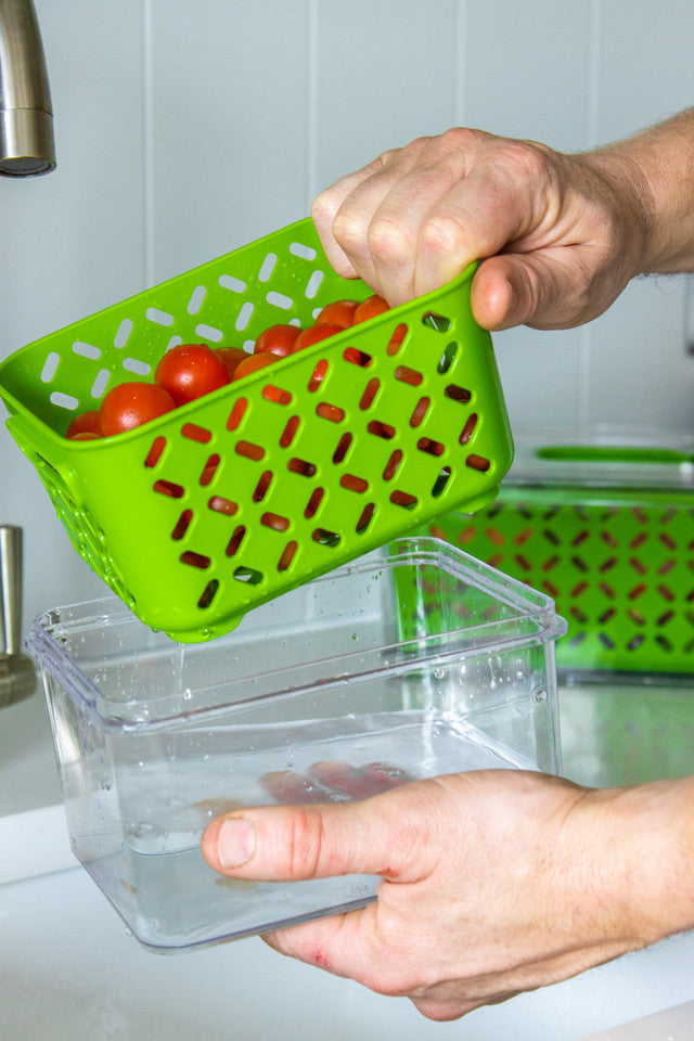Fresh Keeper Food Storage Containers - Airtight, BPA-Free, Various Sizes (Small/Medium/Large) - Perfect for Meal Prep, Leftovers & Pantry Organization - Eco-Friendly Green Kitchen Essentials