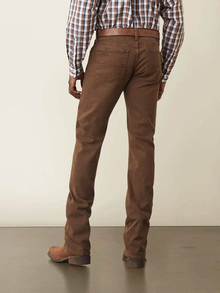 Ariat Men's M7 Grizzly Straight Jean in Peat Brown - Durable Work Pants for Ranch, Construction & Outdoor Activities