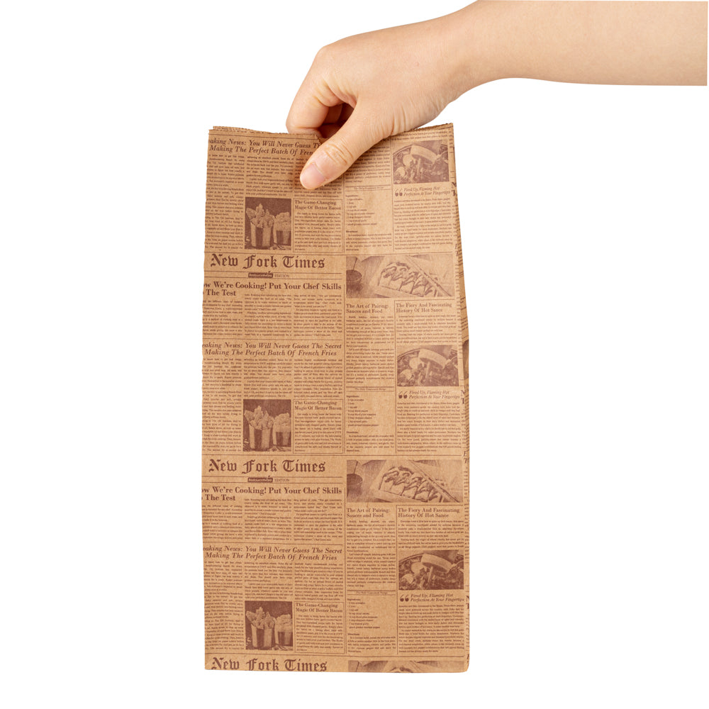 Eco-Friendly Kraft Paper Bags 8 lb - 6 x 4 x 11.75 Inches - 100 Count Box - Perfect for Retail Packaging, Grocery Shopping & Gift Wrapping
