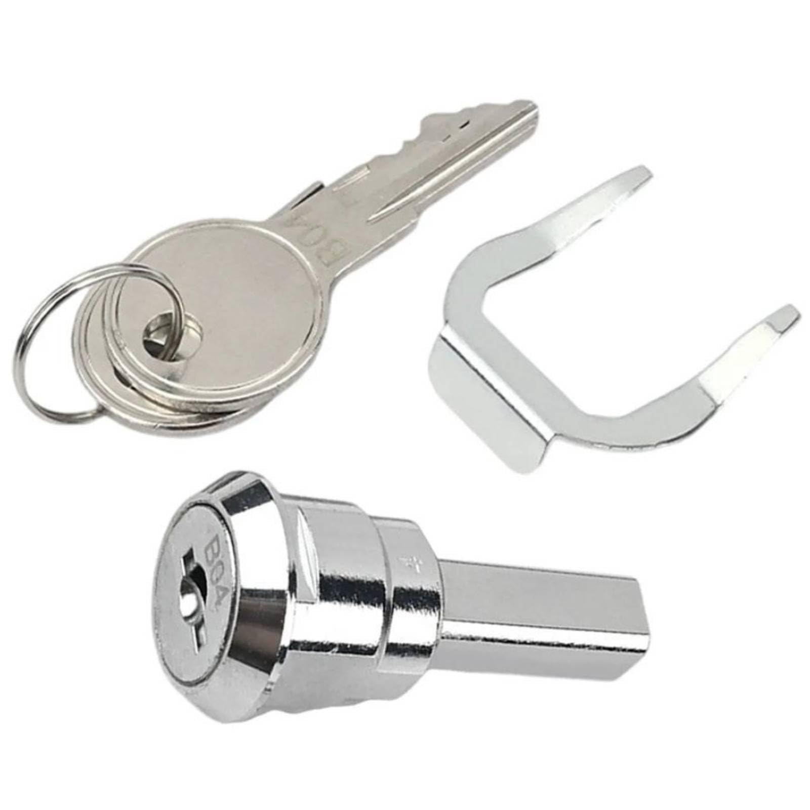 Universal Toolbox Lock Set - Heavy Duty Iron Cabinet Insert & 180° Rotation Drawer Lock for Secure Storage | Workshop, Garage & Tool Organization Accessories
