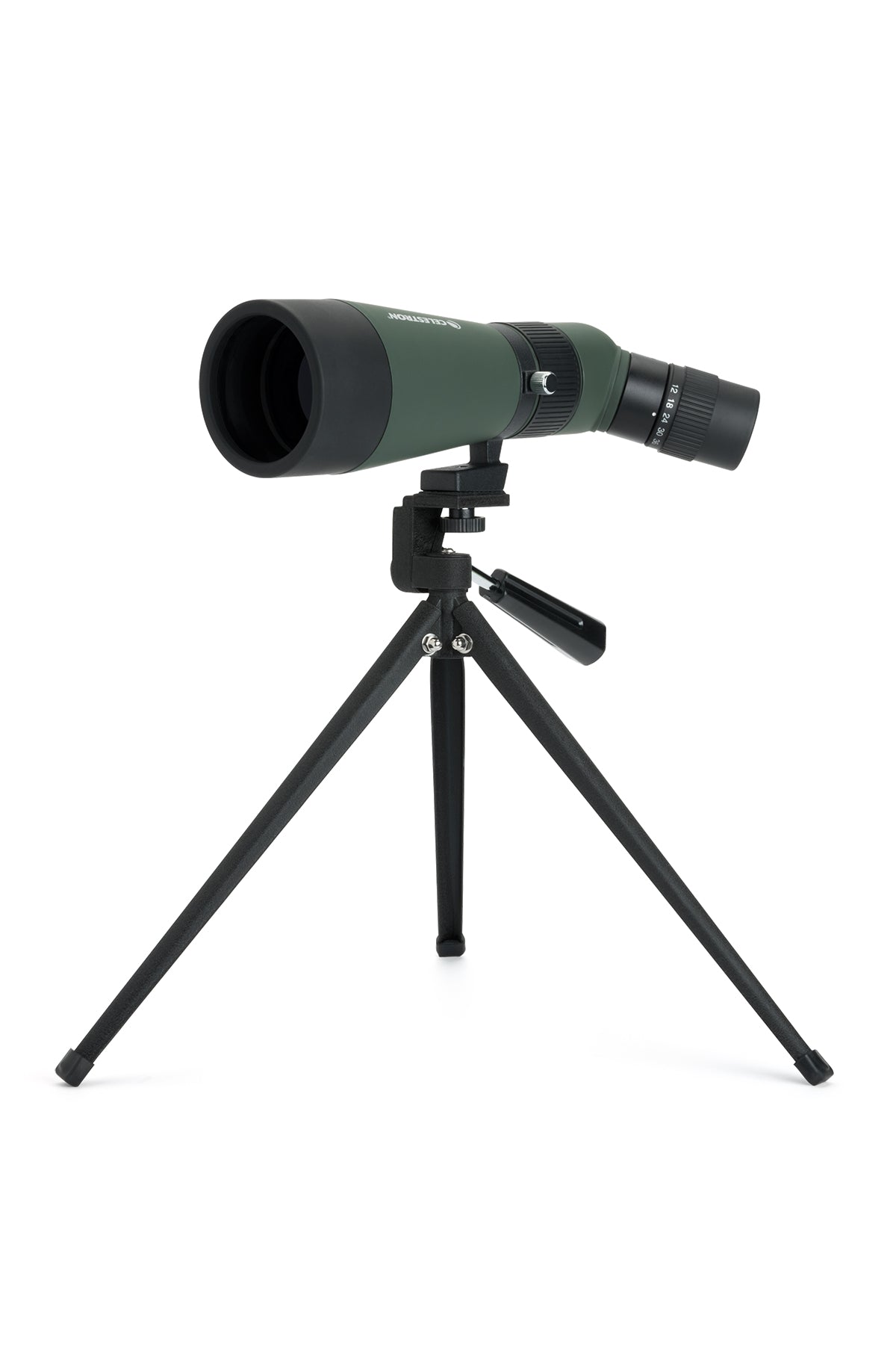 LandScout 12-36x60mm Angled Zoom Spotting Scope with Tabletop Tripod & Smartphone Adapter - Perfect for Bird Watching, Hunting, and Outdoor Adventures