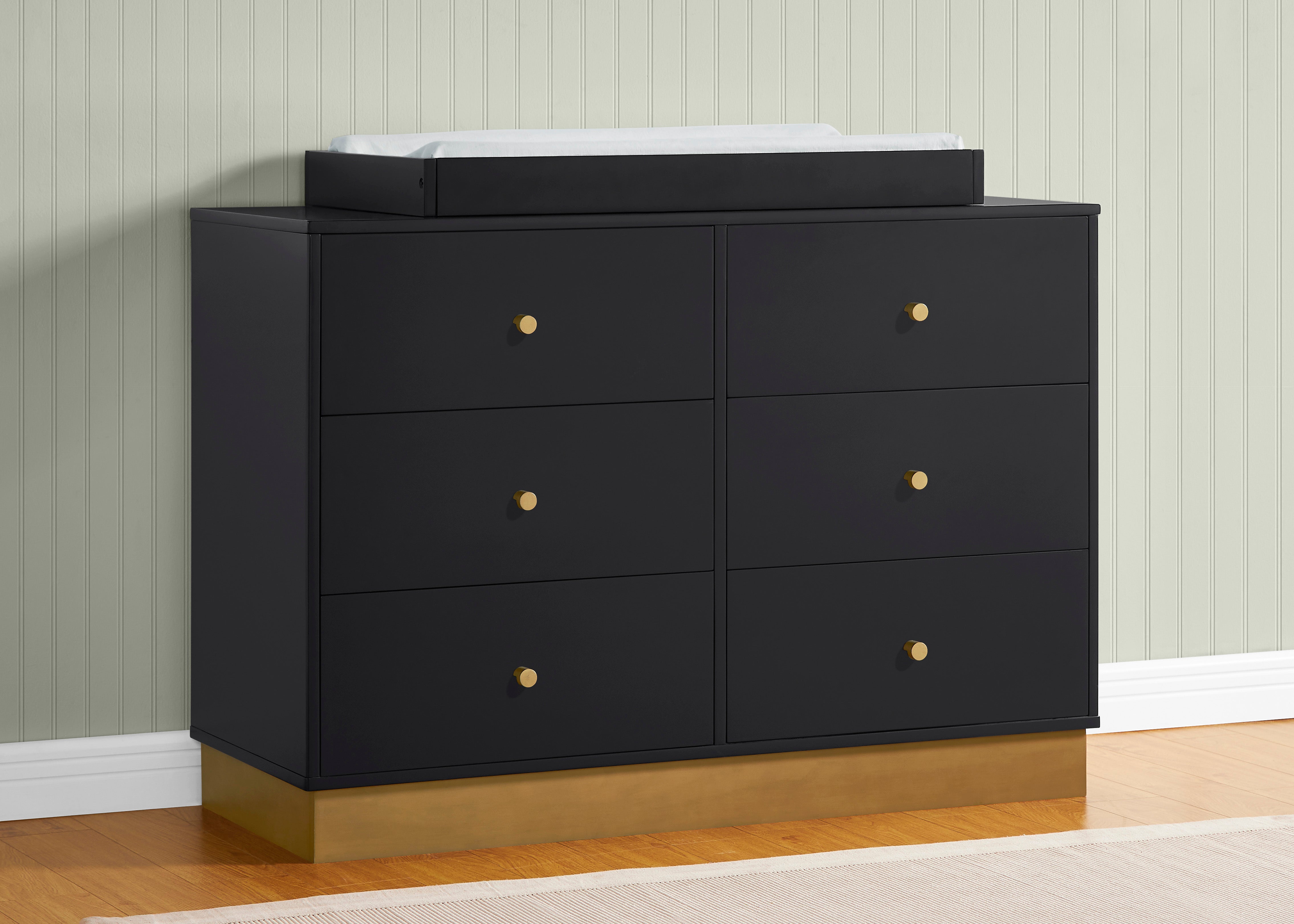 James 6 Drawer Dresser with Interlocking Drawers - Sturdy Wooden Bedroom Furniture for Clothes Storage - Perfect for Master Bedroom, Guest Room & Dorm Organization