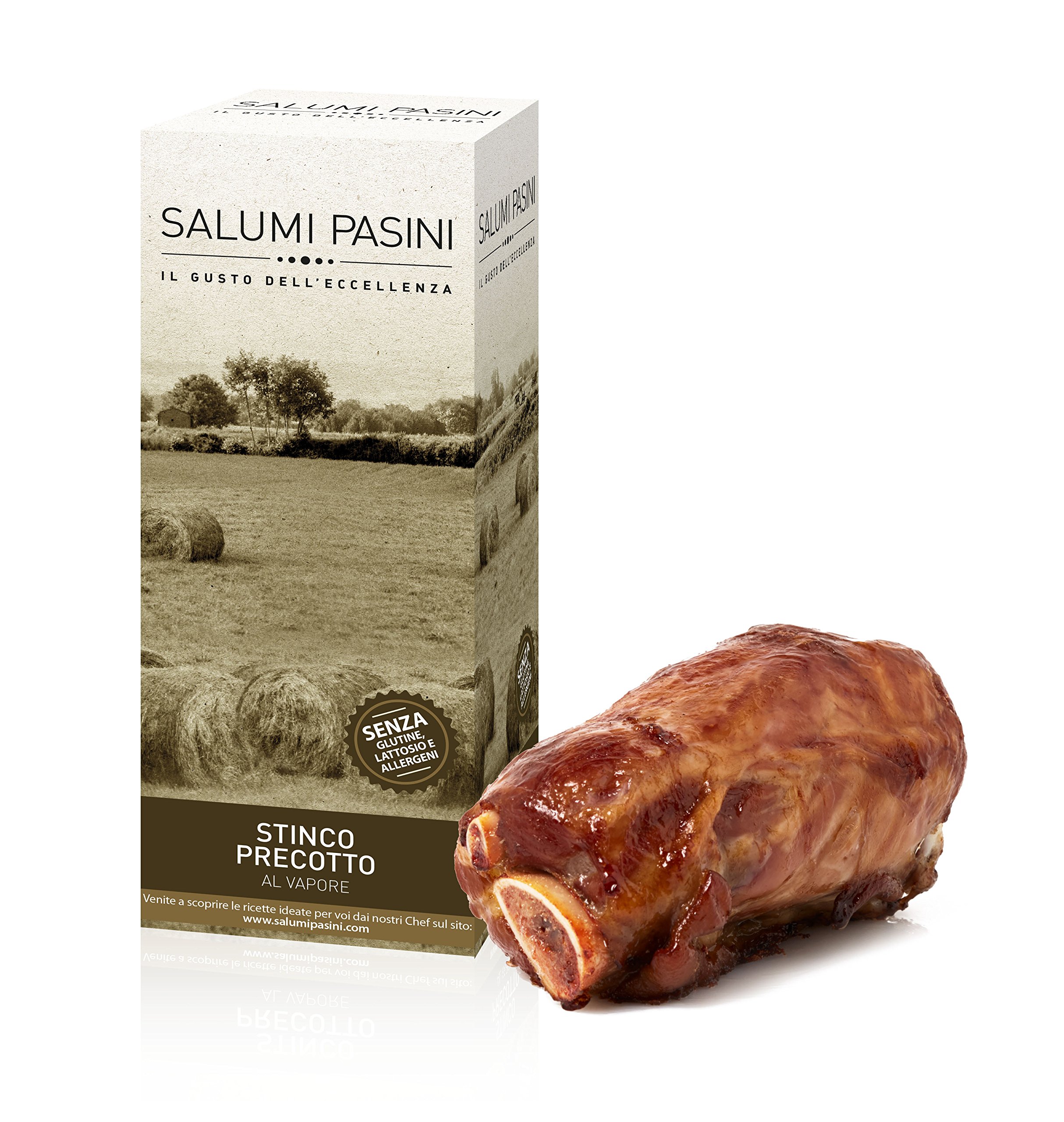 Salumi Pasini® Pork Shank - 500g Canned Pre-Steamed Pork | Gluten-Free, Lactose-Free | Ready-to-Eat Meal, Camping Food & Emergency Supply