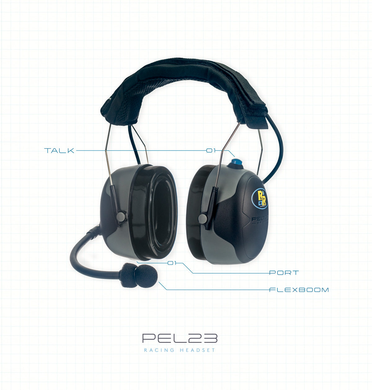 Peltor ProTac Radio Headset - Noise Cancelling Communication Headphones for Construction, Shooting & Industrial Use