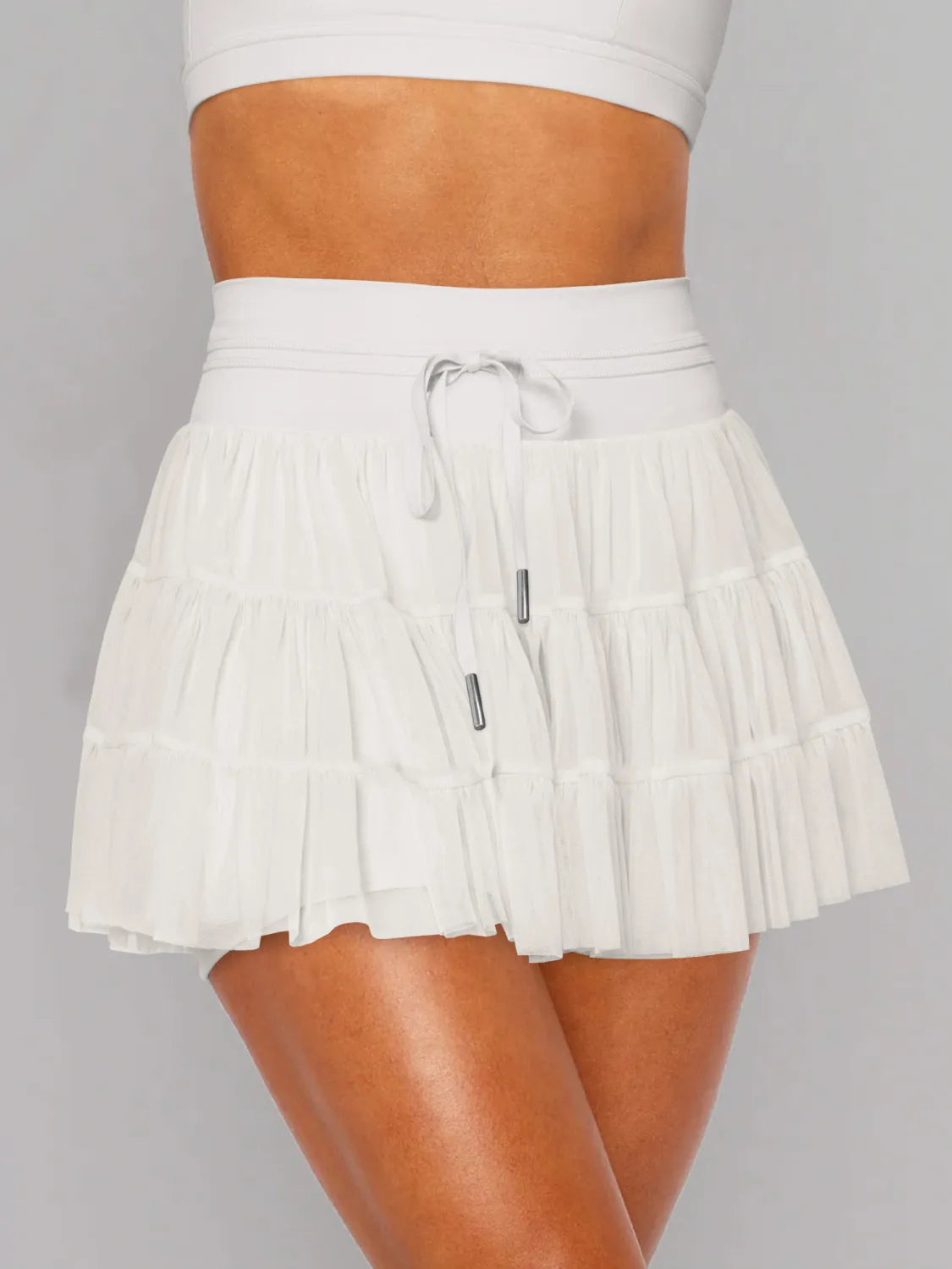 High Waist Skort with Pockets - Women's Athletic Tennis Skirt for Running, Golf & Yoga | Comfortable Stretchy Workout Skirt with Side Pockets