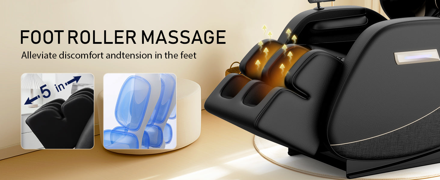 2024 Zero Gravity Massage Chair Recliner with Full Body Air Pressure - Perfect for Home Relaxation & Pain Relief Therapy