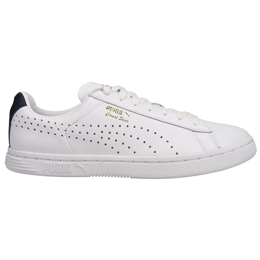 PUMA Men's Court Star NM Lace-Up Sneakers - White Casual Shoes for Walking, Running & Everyday Wear