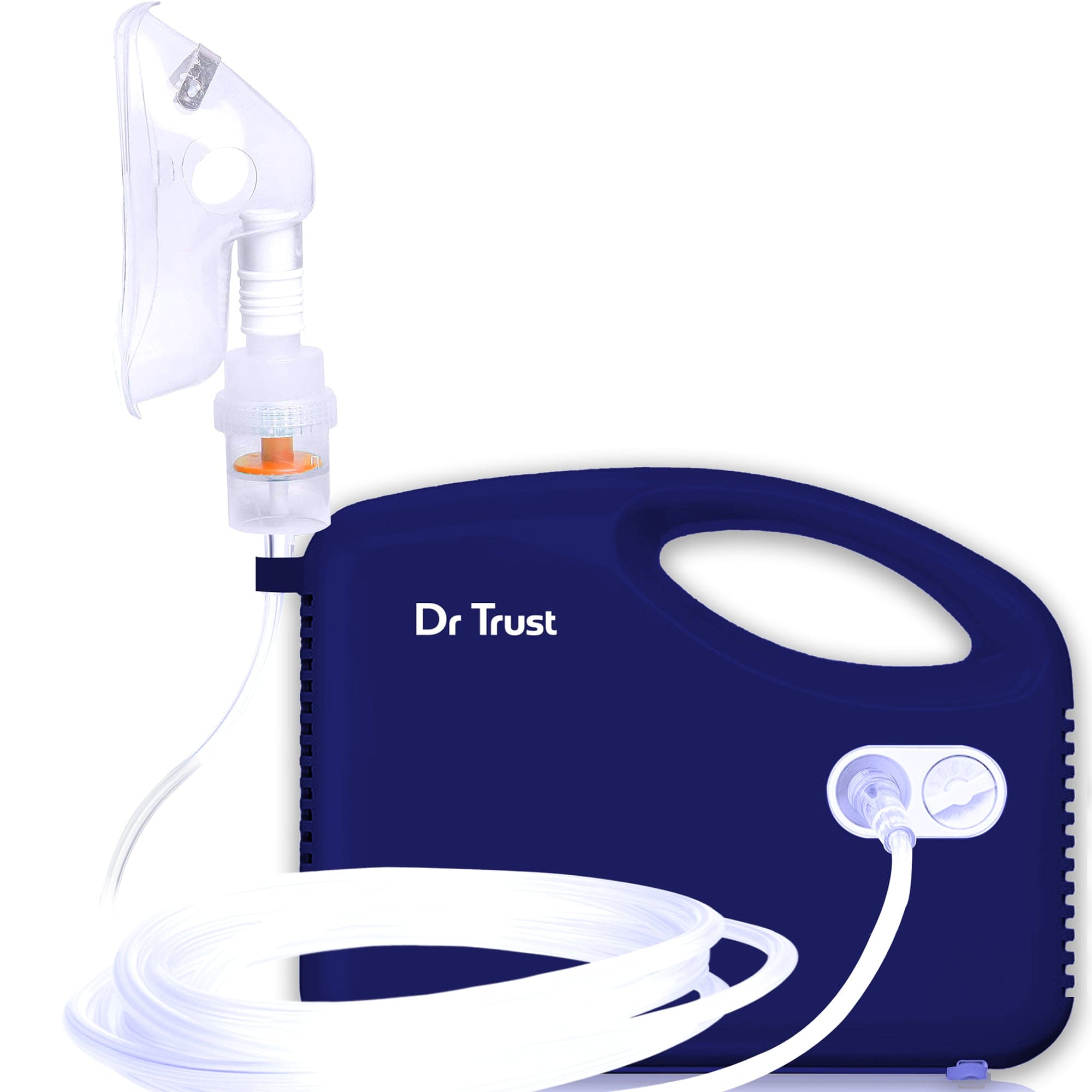Dr Trust USA Sapphire Compressor Nebulizer Machine 414 - Ultra Quiet Portable Home Nebulizer for Adults & Kids with Complete Mask Kit - Perfect for Asthma, COPD & Respiratory Treatments at Home
