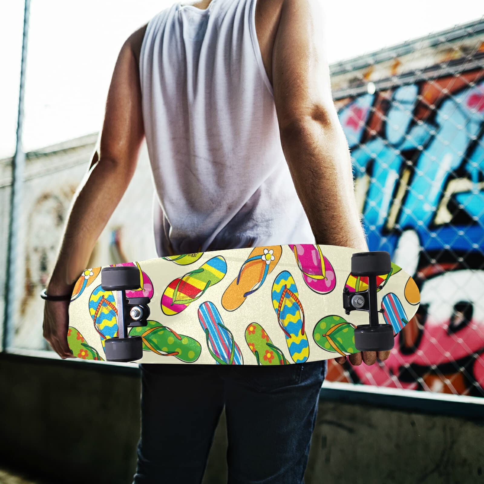Poeticcity Waterproof Skateboard Grip Tape - Anti-Slip Longboard & Scooter Griptape Sheets - Tear-Resistant Sandpaper Sticker Roll for Easy Bubble-Free Application - Perfect for Skateboarding, Longboarding, and Scooter Riding