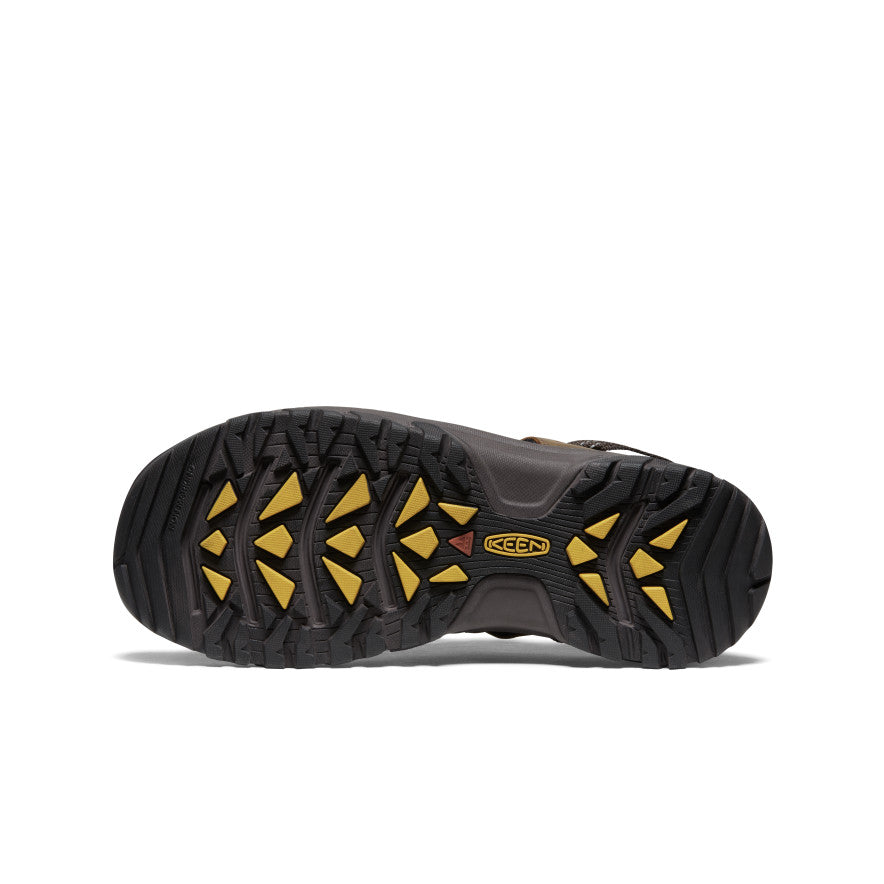 Men's Targhee III Sandal - Waterproof Hiking Sandals for Men | Bison/Mulch Color | Perfect for Outdoor Adventures, Camping & Beach Walking