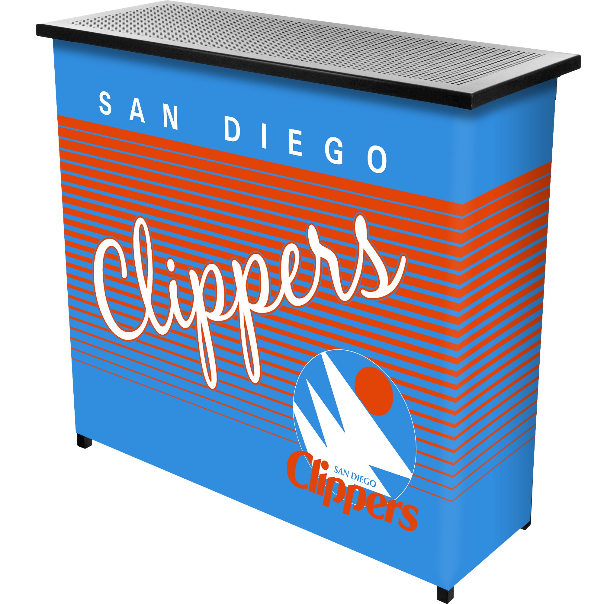 San Diego Clippers NBA Portable Bar with Carrying Case - Black - Perfect for Tailgating, Home Parties & Sports Events