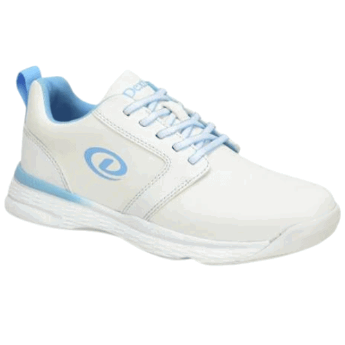 Dexter Women's Raquel LX White & Blue Wide Bowling Shoes - Perfect for League Play & Casual Bowling