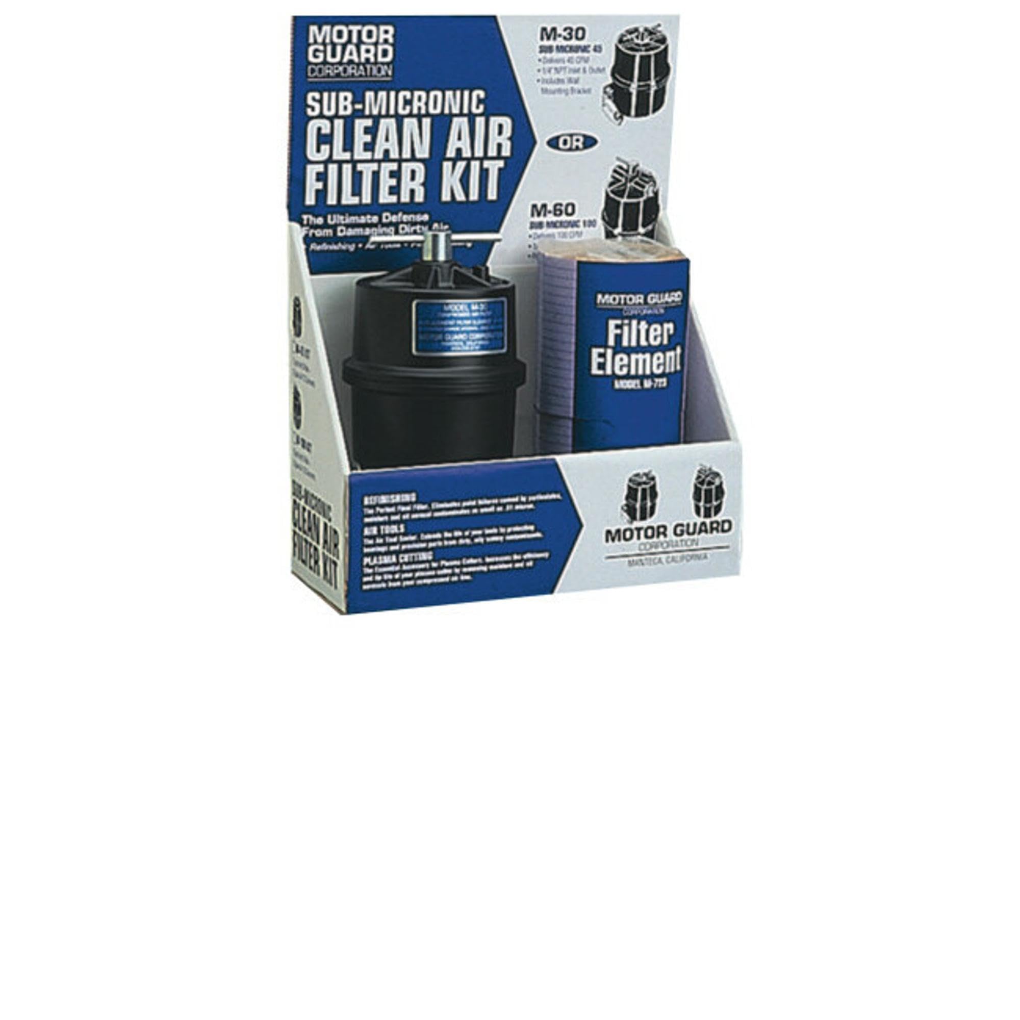 Motorguard 396-M-26-Kit Sub-Micronic Compressed Air Filter - 1/4 NPT Clean Air Filtration System for Pneumatic Tools & Industrial Equipment