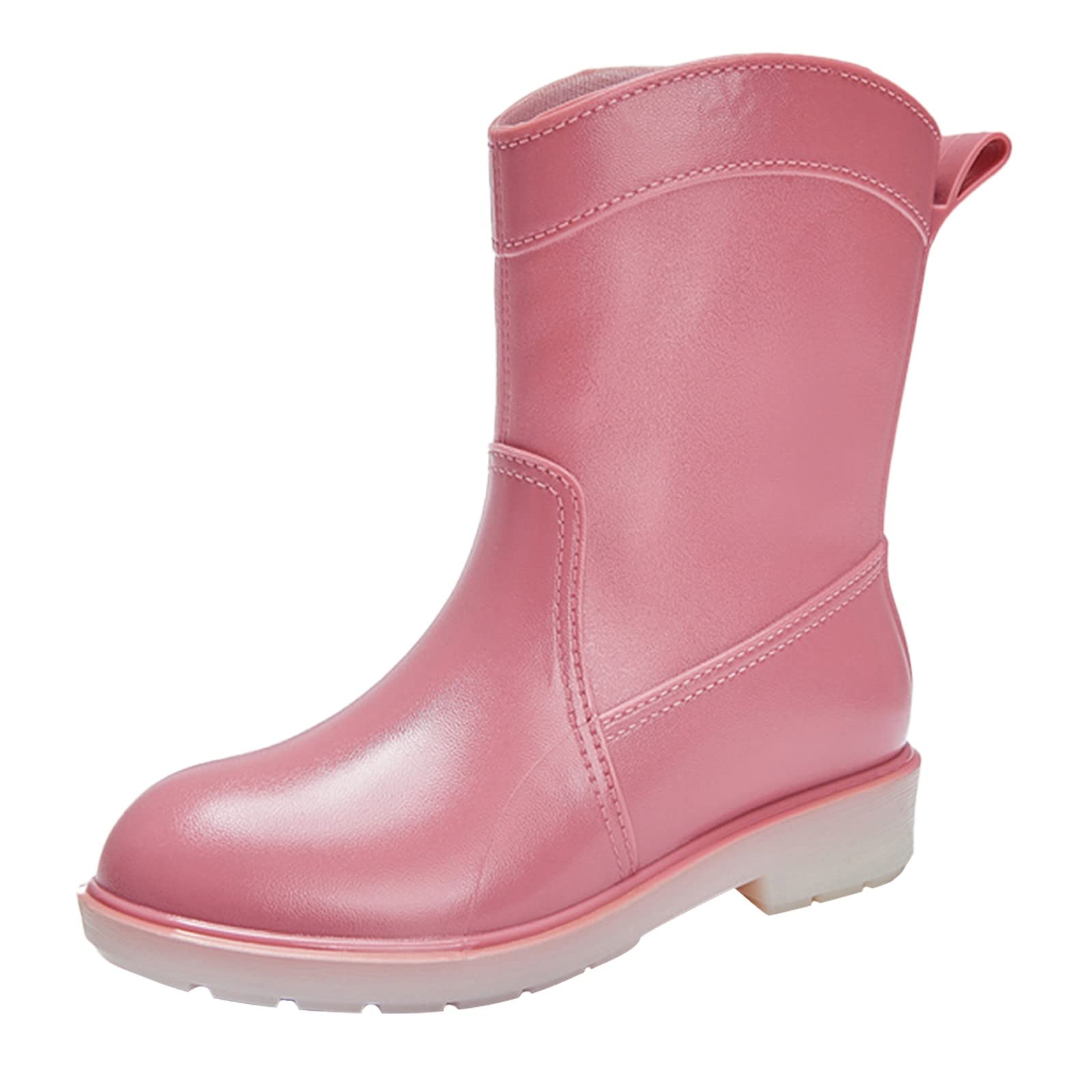 Women's Waterproof Pumpkin Rain Boots - Non-Slip Rubber Rain Shoes for Ladies | Perfect for Gardening, Hiking & Wet Weather