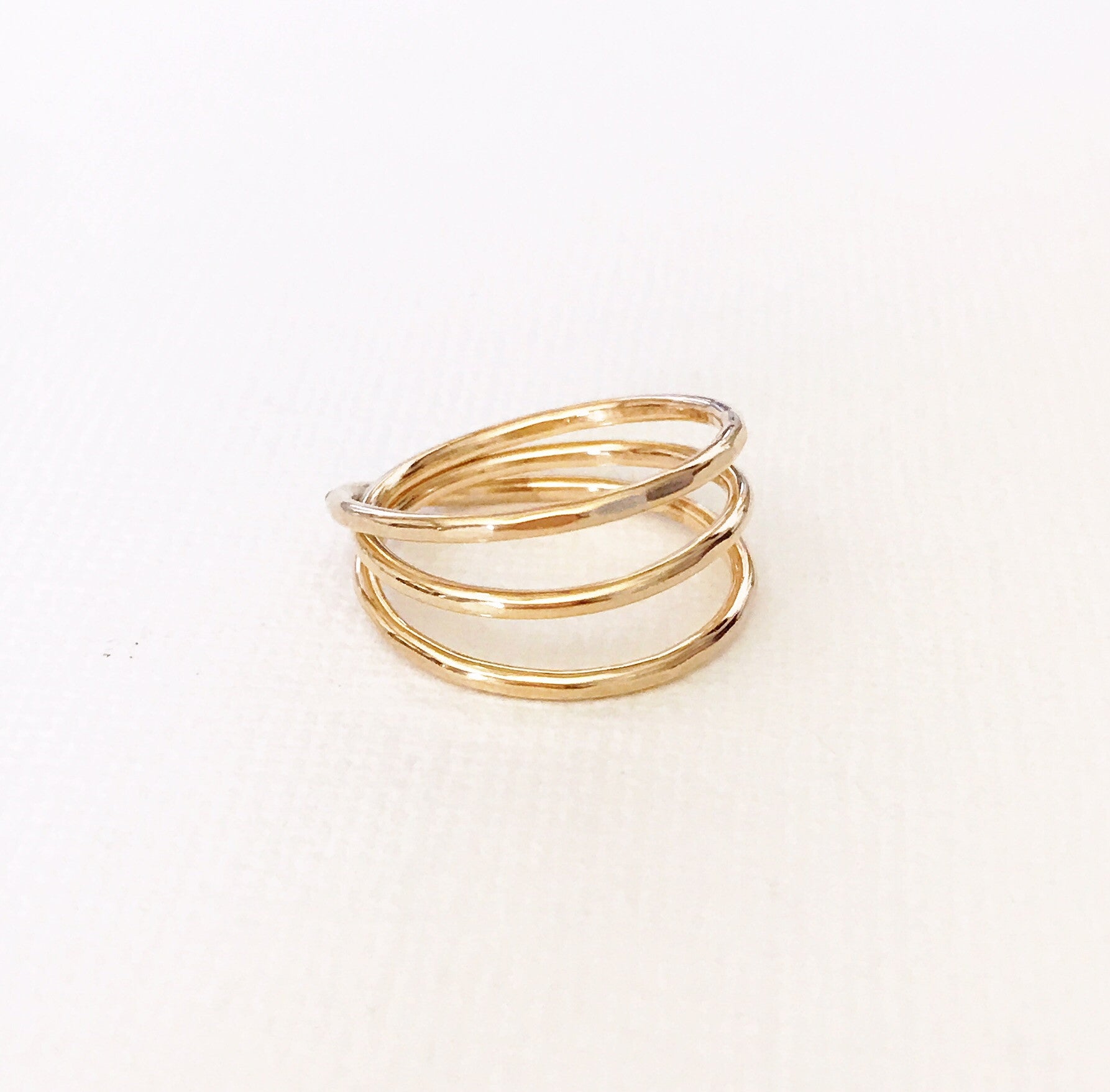 Sharla Triple Wrap Ring (R155) - Elegant Stackable Ring for Women, Perfect for Everyday Wear, Parties & Gifts