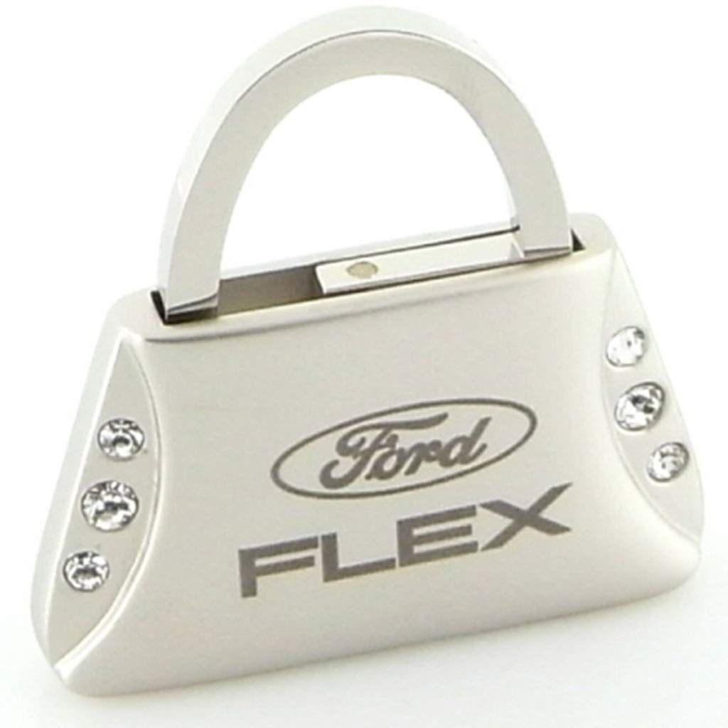 Ford Flex Purse Keychain with 6 Crystals - Stylish Car Accessory