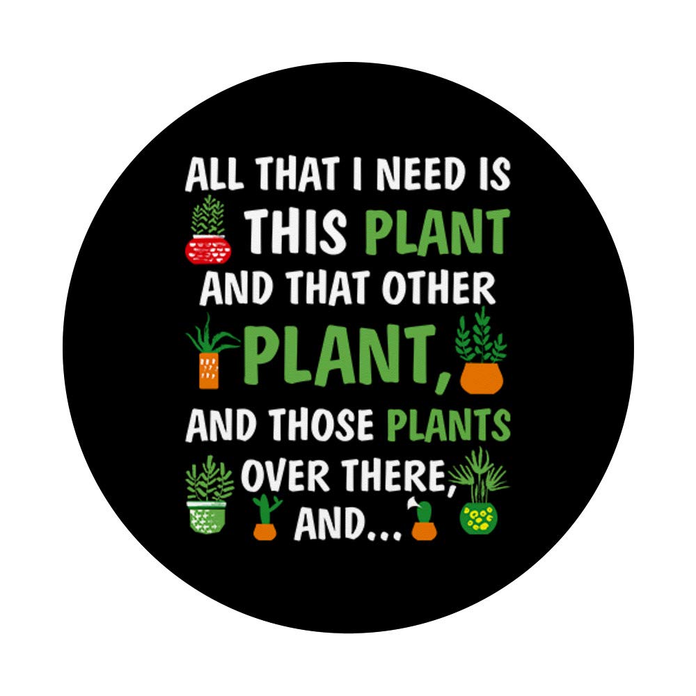 Plant Lover PopSockets PopGrip - Swappable Phone & Tablet Grip with Botanical Design | Perfect Gift for Plant Enthusiasts | Use for Secure Phone Handling While Gardening or Decorating Your Devices