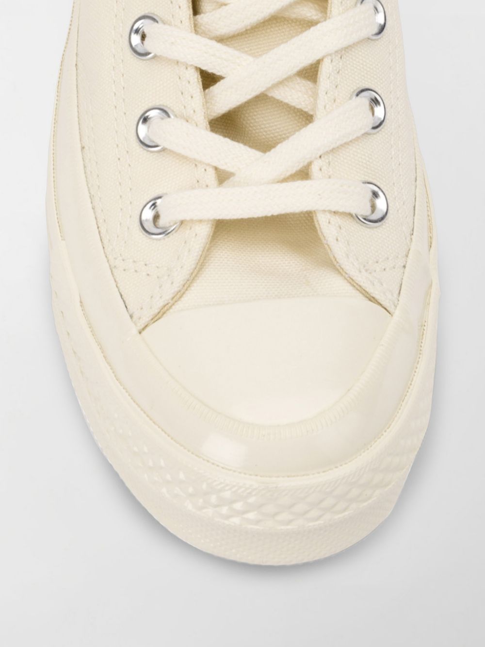 Comme des Garcons Beige Sneakers for Women - Fashionable Low Top Canvas Shoes for Casual Wear & Street Style Outfits