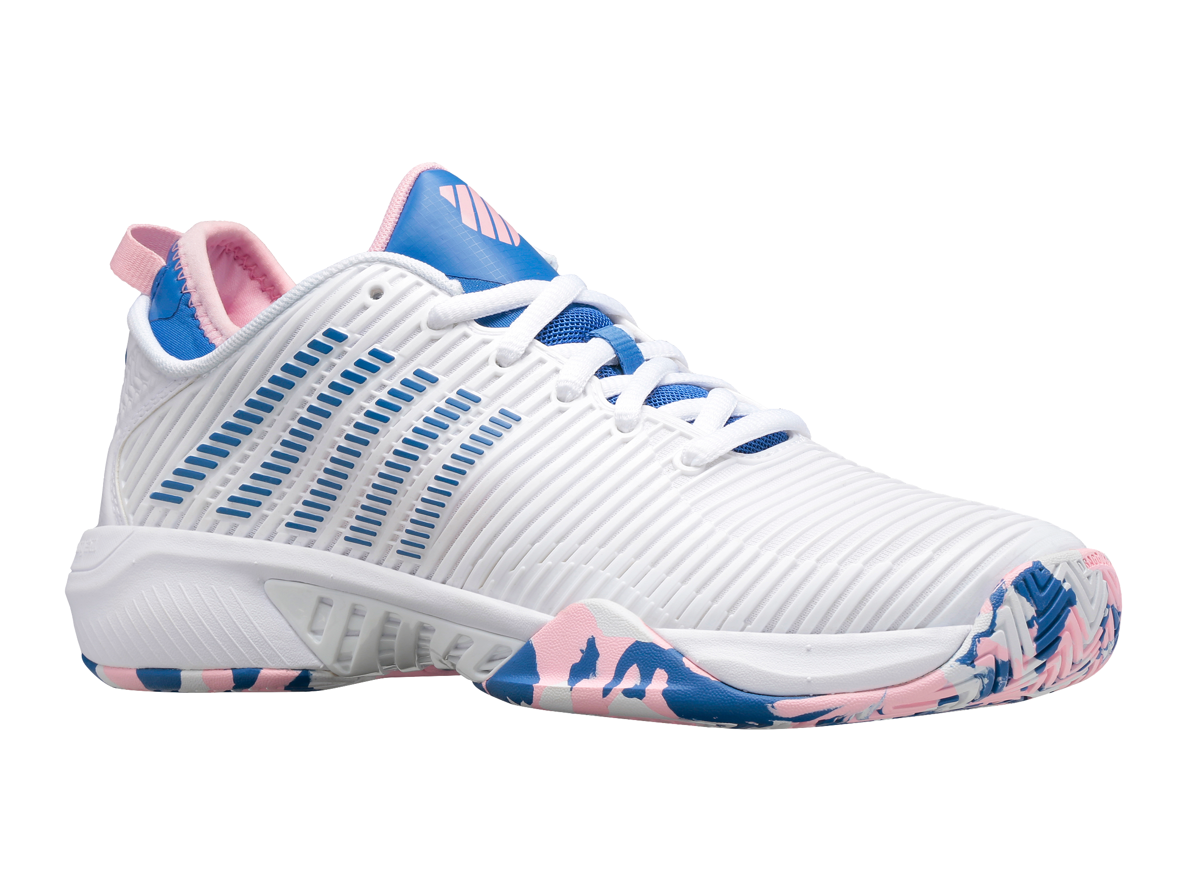 Hypercourt Supreme Women's Tennis Shoes - White/Star Sapphire/Orchid Pink | Lightweight & Durable Court Sneakers for Women | Perfect for Tennis, Pickleball & Casual Wear