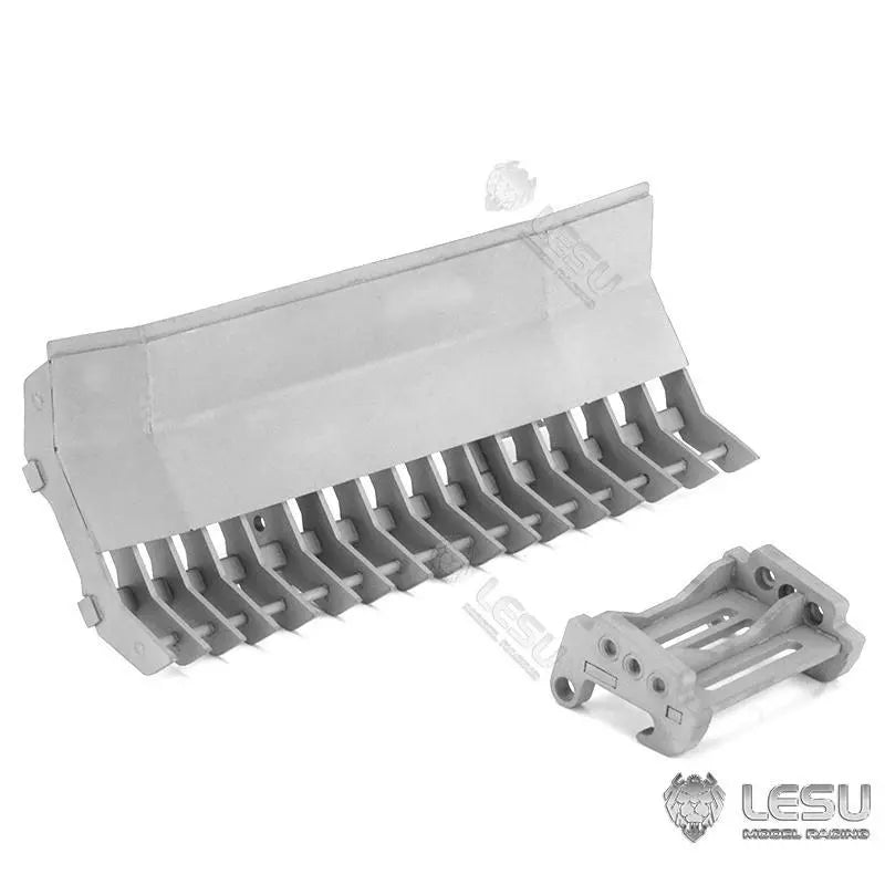 LESU 1/14 Scale RC Hydraulic Skid Steer Loader - Metal Construction with Dozer Blade, Shovel Bucket, Hay Clamp & Rake Attachments - Remote Control Construction Vehicle for Kids & Adults - Perfect for Farm Work, Snow Removal & Backyard Play