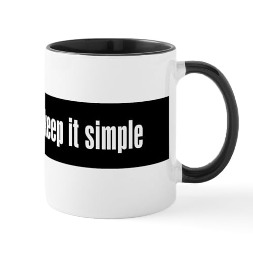 White/Black Inside - KEEP IT SIMPLE Mug
