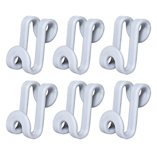 EumbHoa Multi-Function Space Saving Stackable Hanger - Plastic Coat Hooks for Closet, Wardrobe & Bedroom Storage Organization (Grey) - Perfect for Small Spaces, Dorm Rooms & Apartment Living