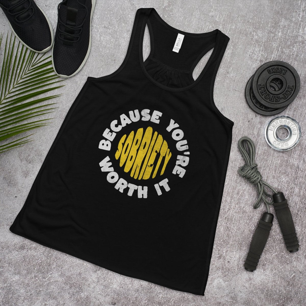Elegant Flowy Tank Top for Women - Sobriety Collection - Comfortable & Stylish for Casual Wear, Workouts, and Everyday Outfits
