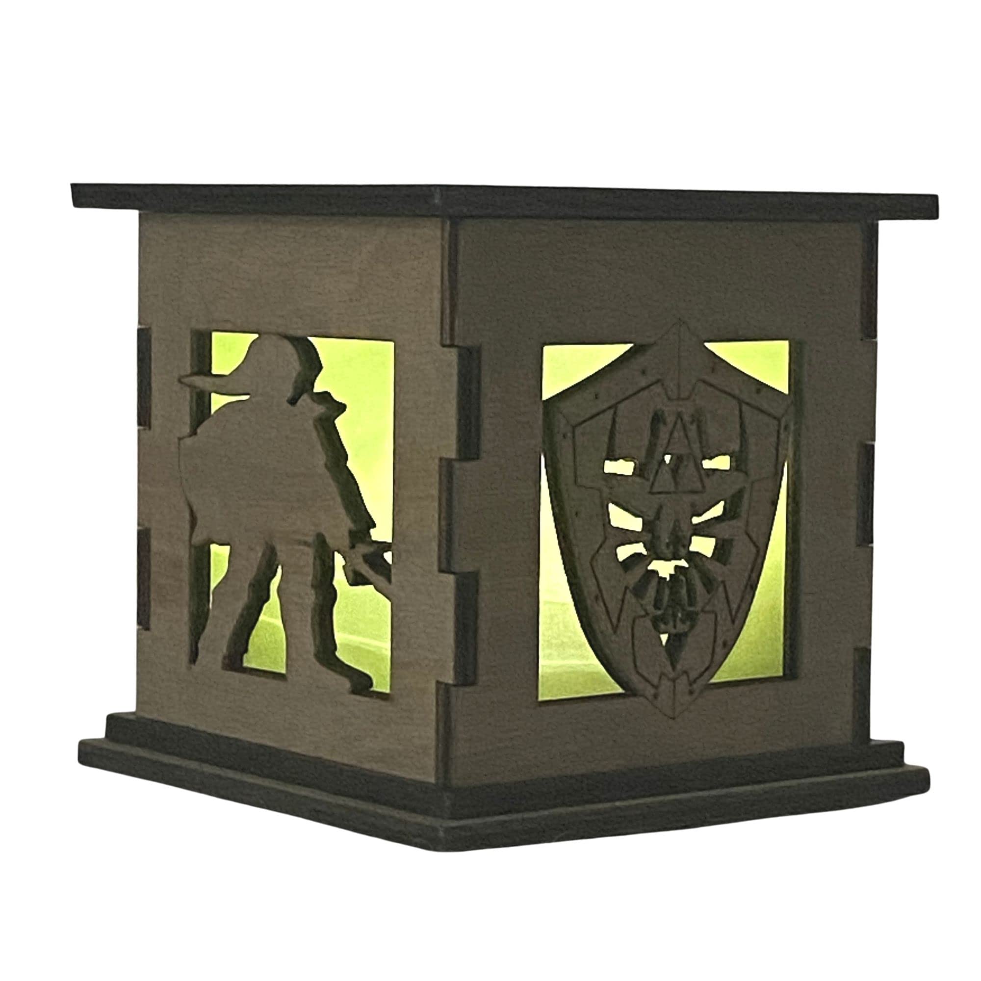 The Legend of Zelda Light Up Decorative Box - Video Game Themed Shelf Decor & LED Night Light - Handmade in USA - Perfect for Gaming Room, Bedside Table & Collector's Display
