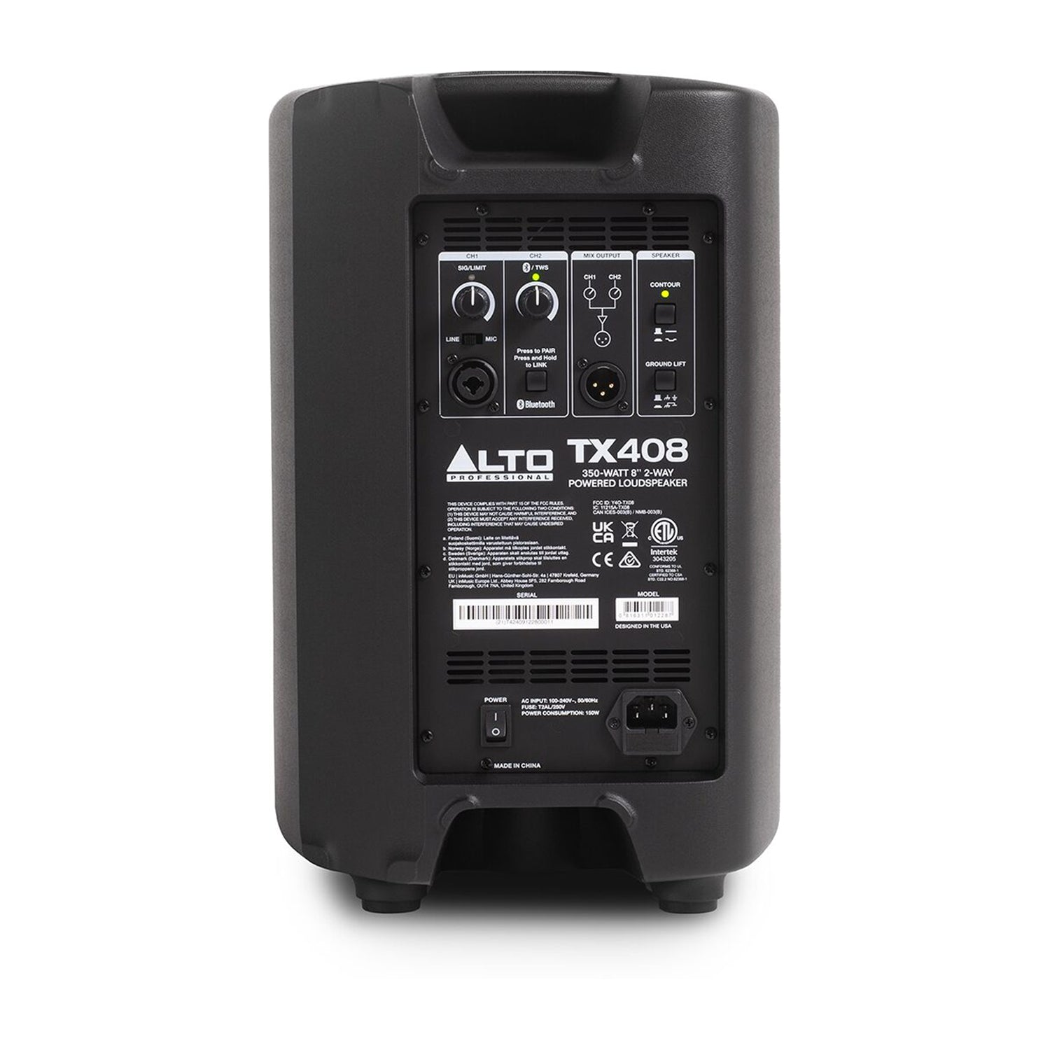 Alto Professional TX408 350W 8-Inch Powered PA Speaker - Perfect for Live Music, DJ Performances & Outdoor Events