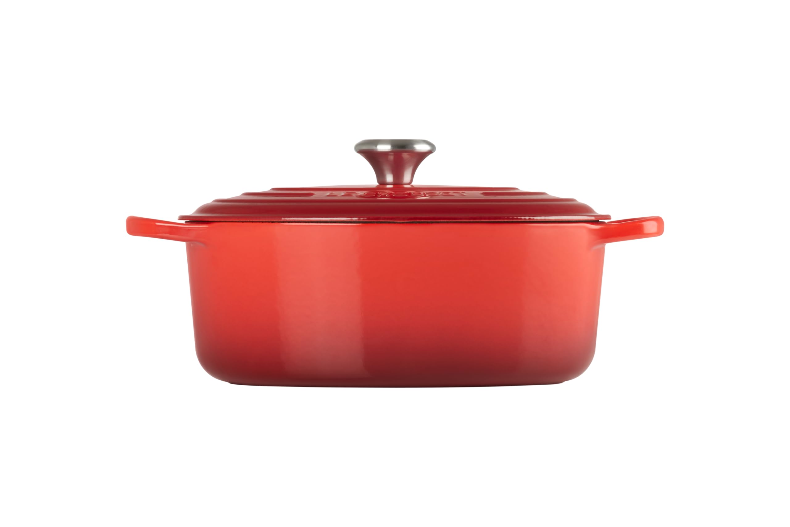 Le Creuset Signature 5-Quart Enameled Cast Iron Oval Dutch Oven - Cerise Red | Premium Cookware for Braising, Stewing & Baking | Perfect for Family Dinners & Holiday Meals