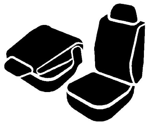 Fia SL69-35 RED Custom Fit Front Seat Cover for Bucket Seats - Premium Leatherette (Black with Red Center Panel) - Perfect for Cars, Trucks & SUVs - Enhances Comfort & Protects Seats