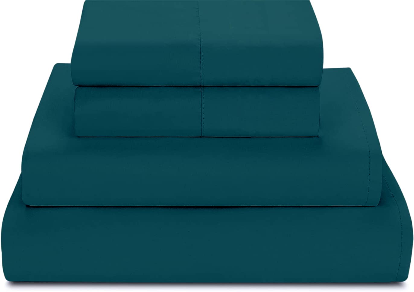 Premium 800 Thread Count 100% Egyptian Cotton 4-Piece Bed Sheet Set - Deep Pocket Fitted Sheets, Ultra Soft Breathable Bedding for Queen Size Bed (Teal) - Perfect for Luxury Hotels, Master Bedrooms & Guest Rooms