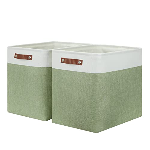 White&Green-Leather Handles