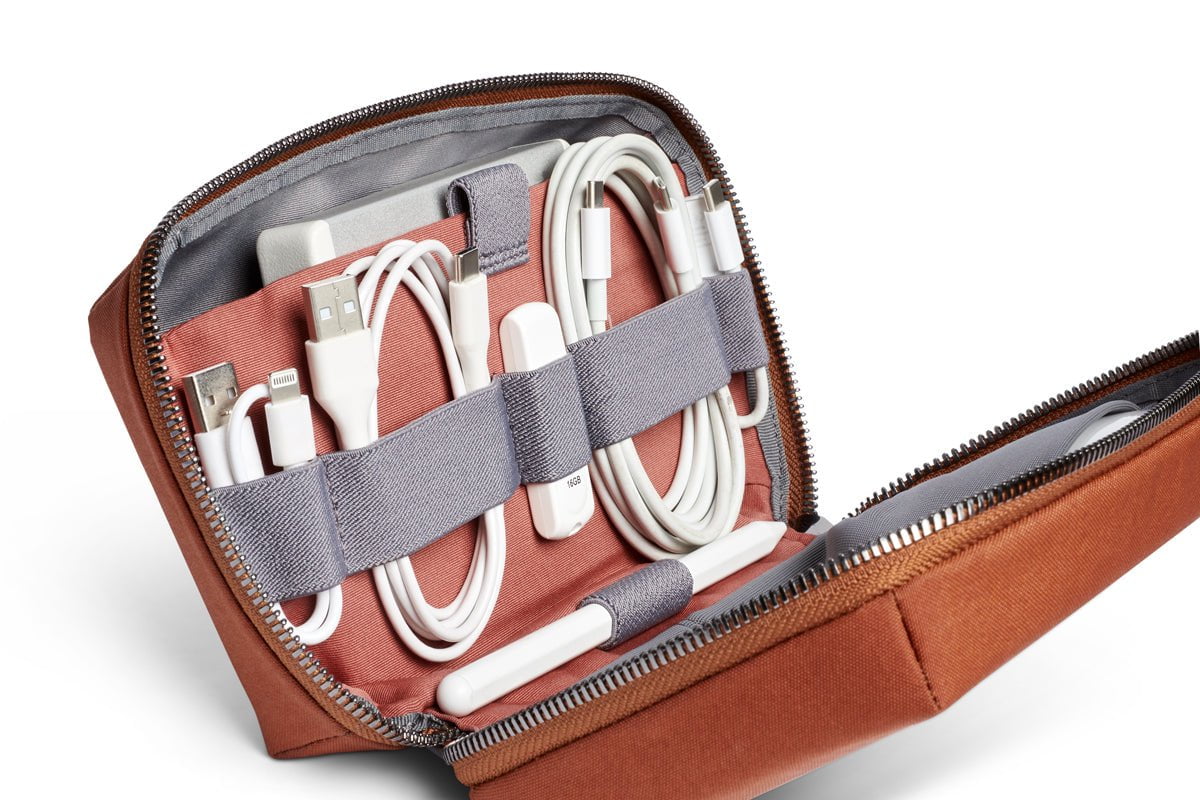 Bellroy Tech Kit - Premium Travel Organizer for Cables, Chargers & Accessories | Perfect for Business Trips, Commuting & Daily Use