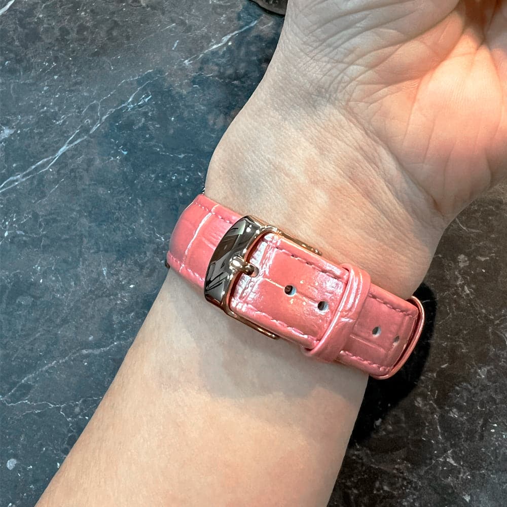 Aries Gold Pink Genuine Leather Strap Women's Watch L 5045 RGW PK - Elegant Fashion Accessory for Daily Wear & Special Occasions