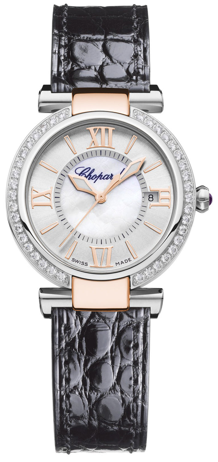 Chopard Imperiale Ladies Watch - Stainless Steel & Ethical Rose Gold with Diamonds - Luxury Women's Wristwatch for Formal Events & Special Occasions