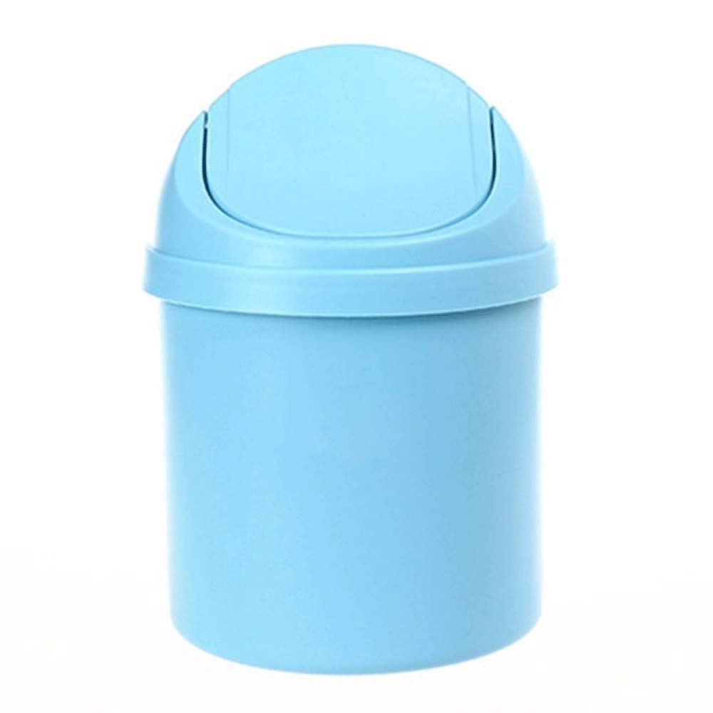 JMGNHFLJT Mini Kitchen Trash Can - Small Shake Lid Waste Bin for Home, Office & Desktop (Color B) - Perfect for Bathroom, Bedroom & Office Organization