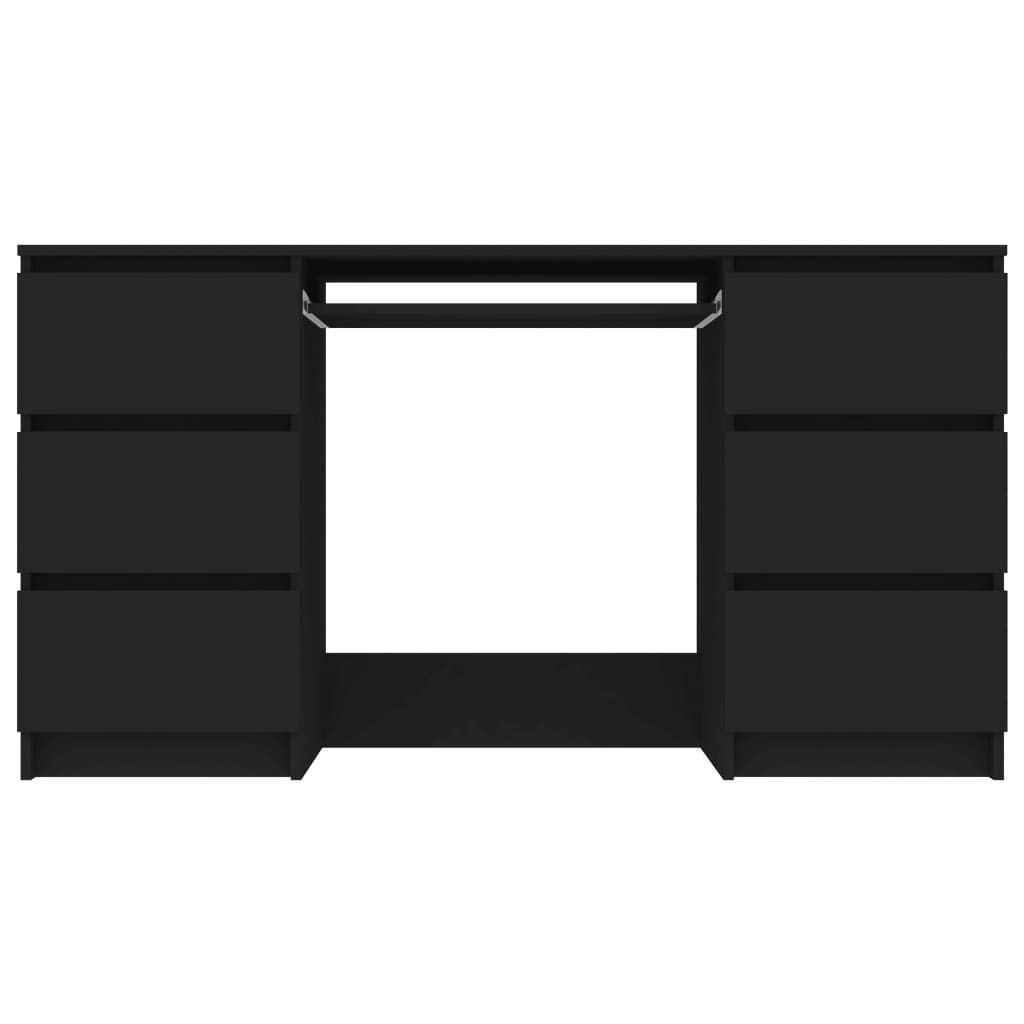 Minimalist Small Desk with Storage - 55.1