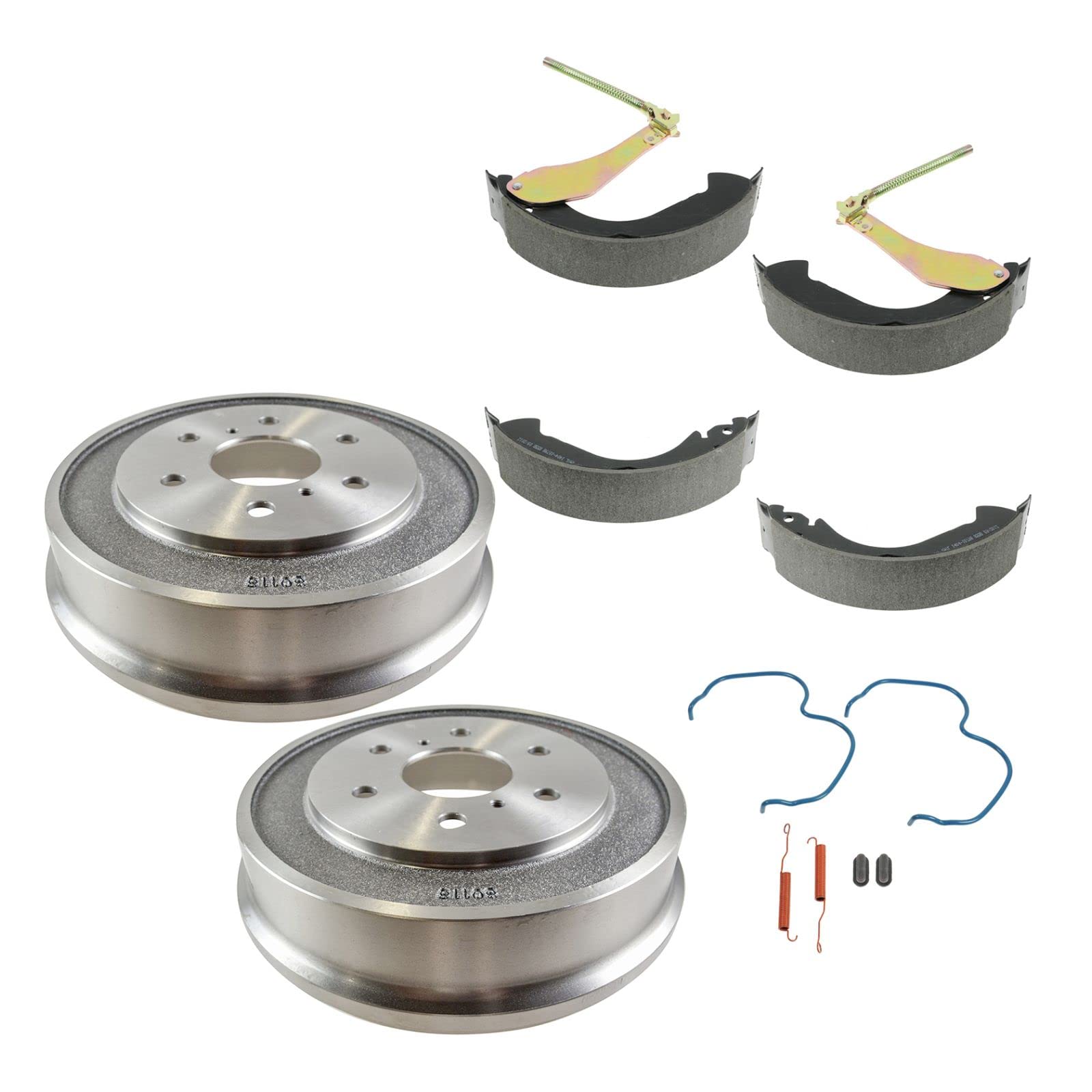 Rear Brake Drum Shoe Hardware Set Kit for Chevy Silverado GMC Sierra 1500 - Replacement Brake Parts for 1999-2006 Models - Perfect for DIY Auto Repair & Maintenance
