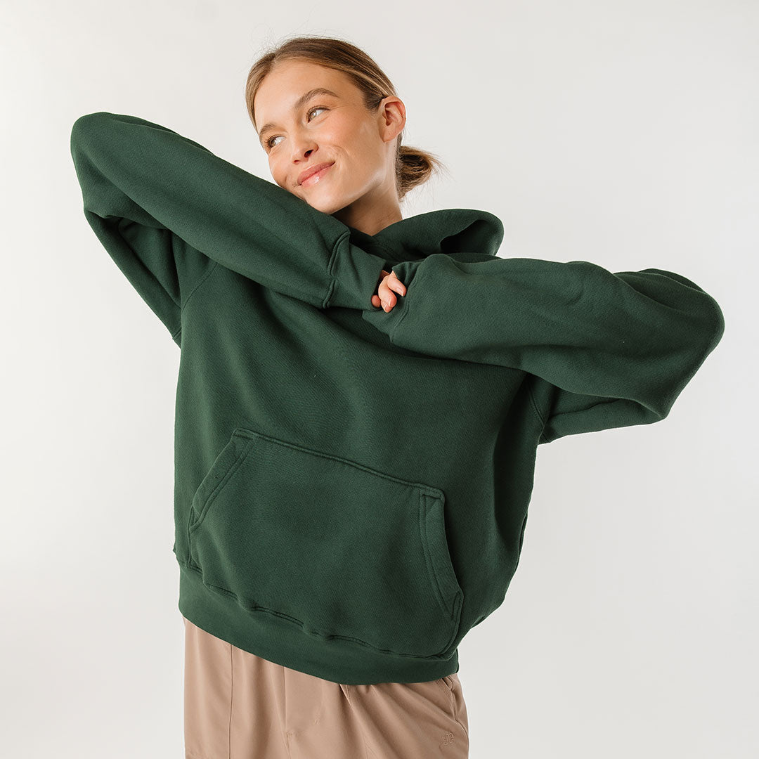 Arrive Hoodie for Men & Women - Soft & Comfortable Pine Green Pullover Sweatshirt | Perfect for Casual Wear, Outdoor Activities & Lounge